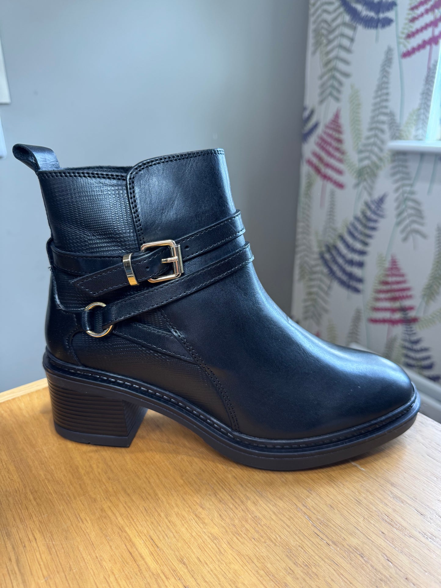 Lotus Dominika Black Ankle Boot