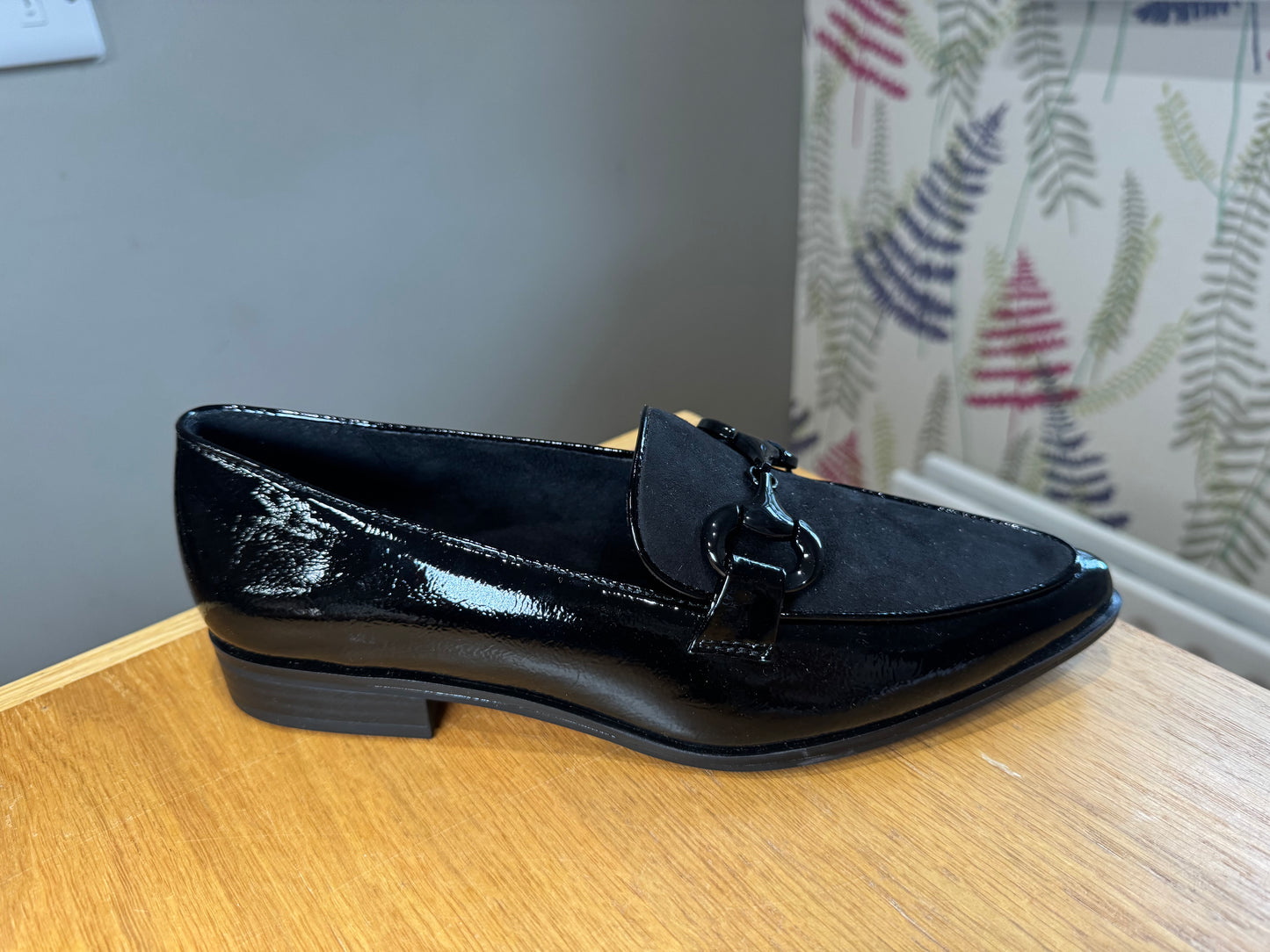 Marco Tozzi Black Patent Loafer