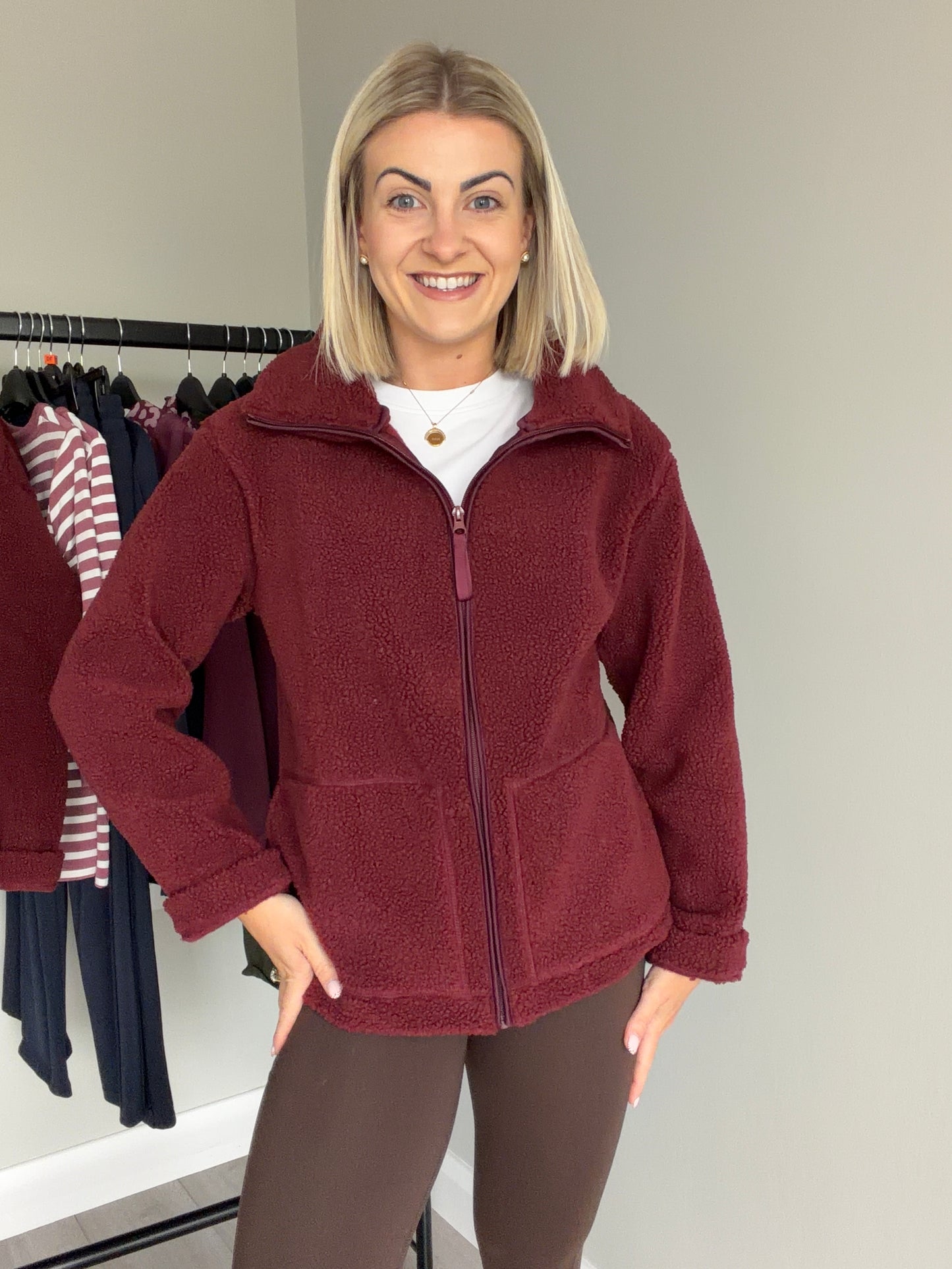 Merlot Zip Fleece