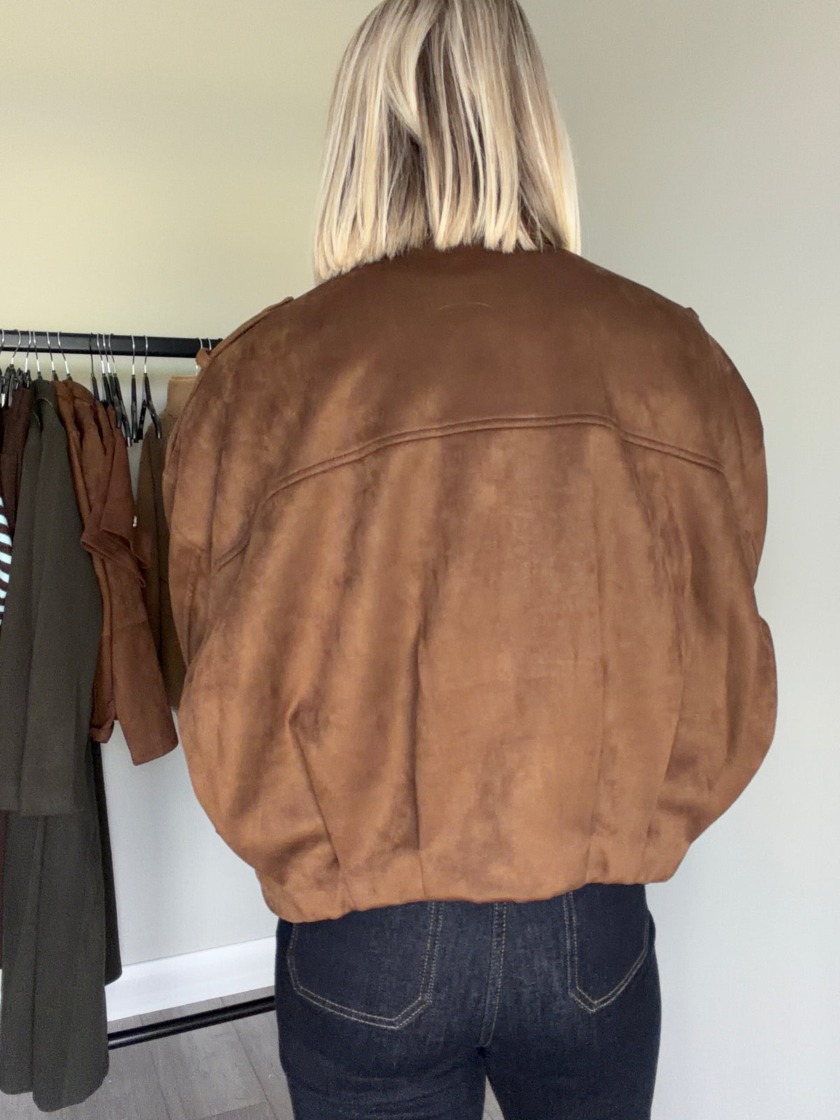 Kaffe KAgalilea Brown Suede Jacket