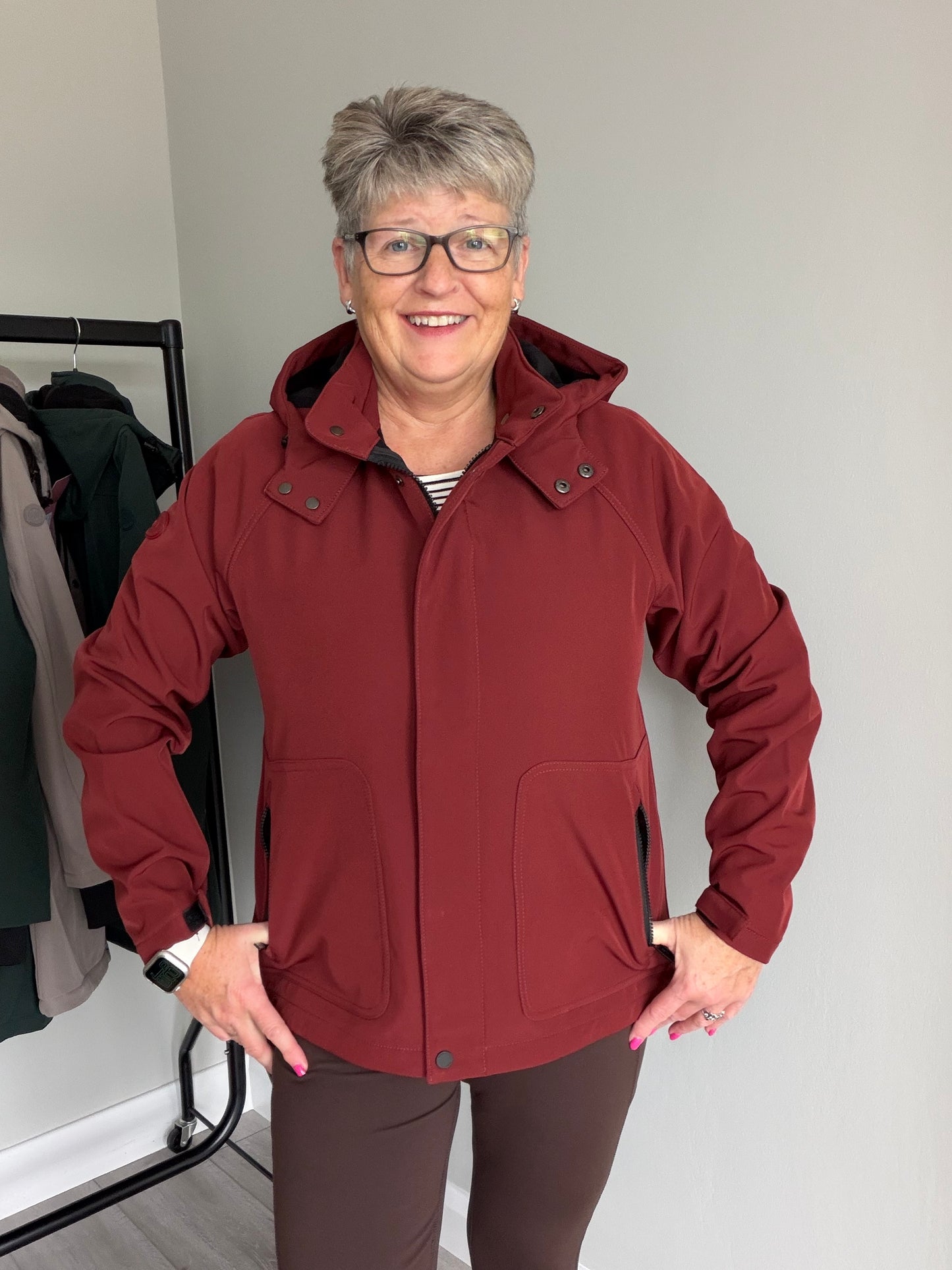 Relax & Renew Nancy Sienna Water Repellent Coat