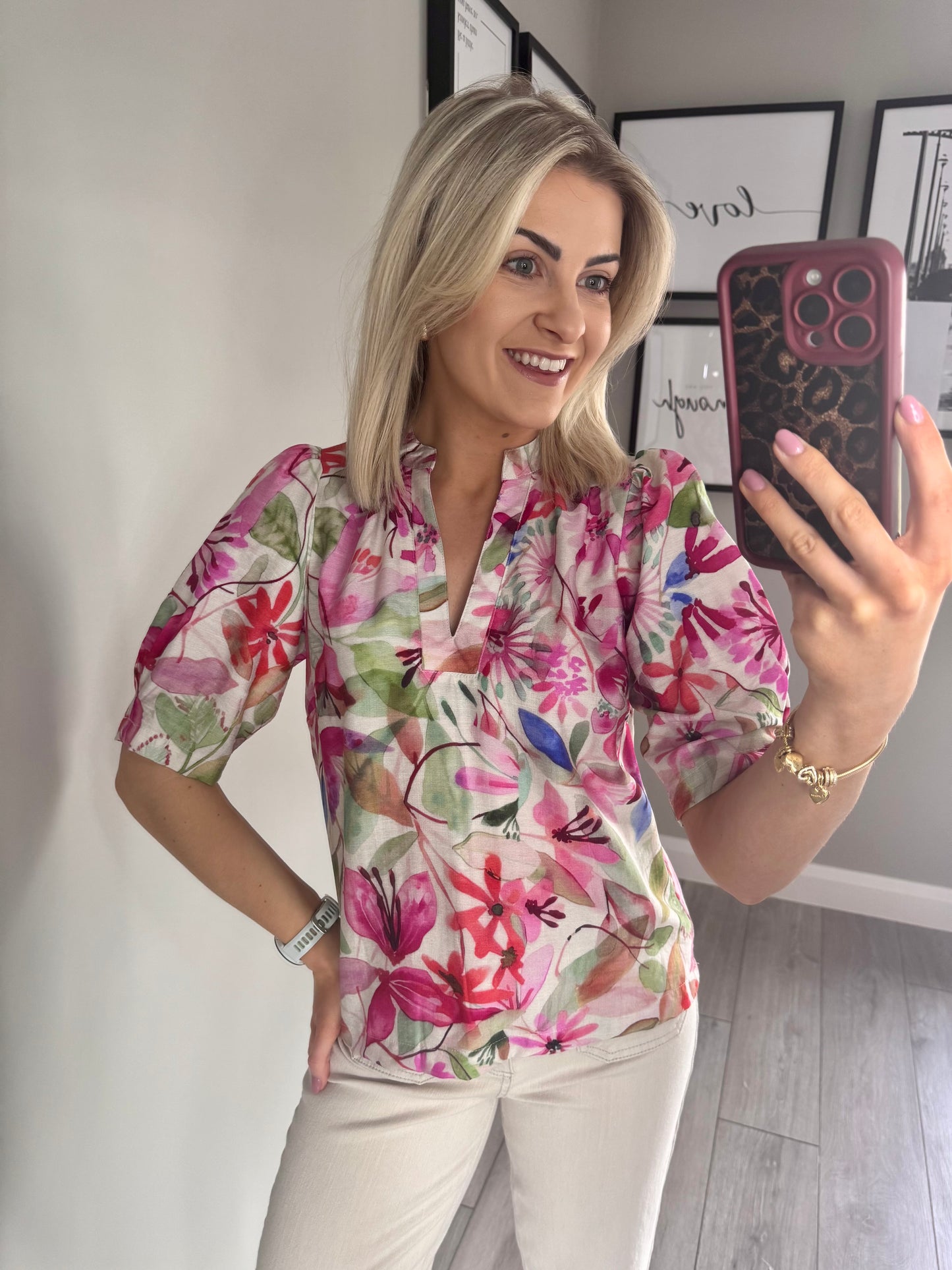 Rant & Rave East Pink Top
