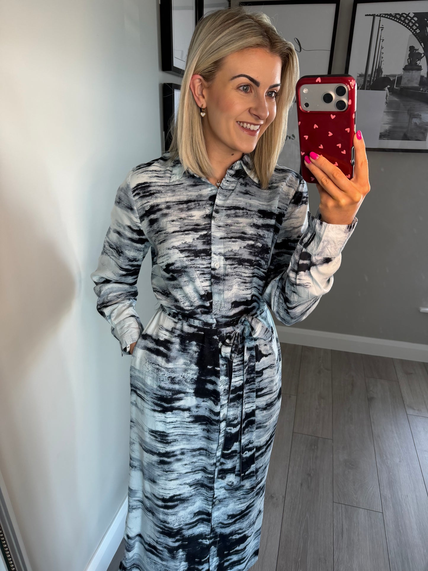 Kaffe KAkeri Nantucket/Midnight Shirt Dress
