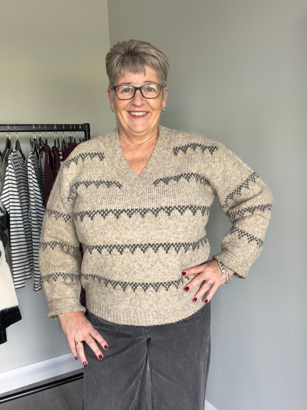 Kaffe KAsinora Desert Taupe Pullover