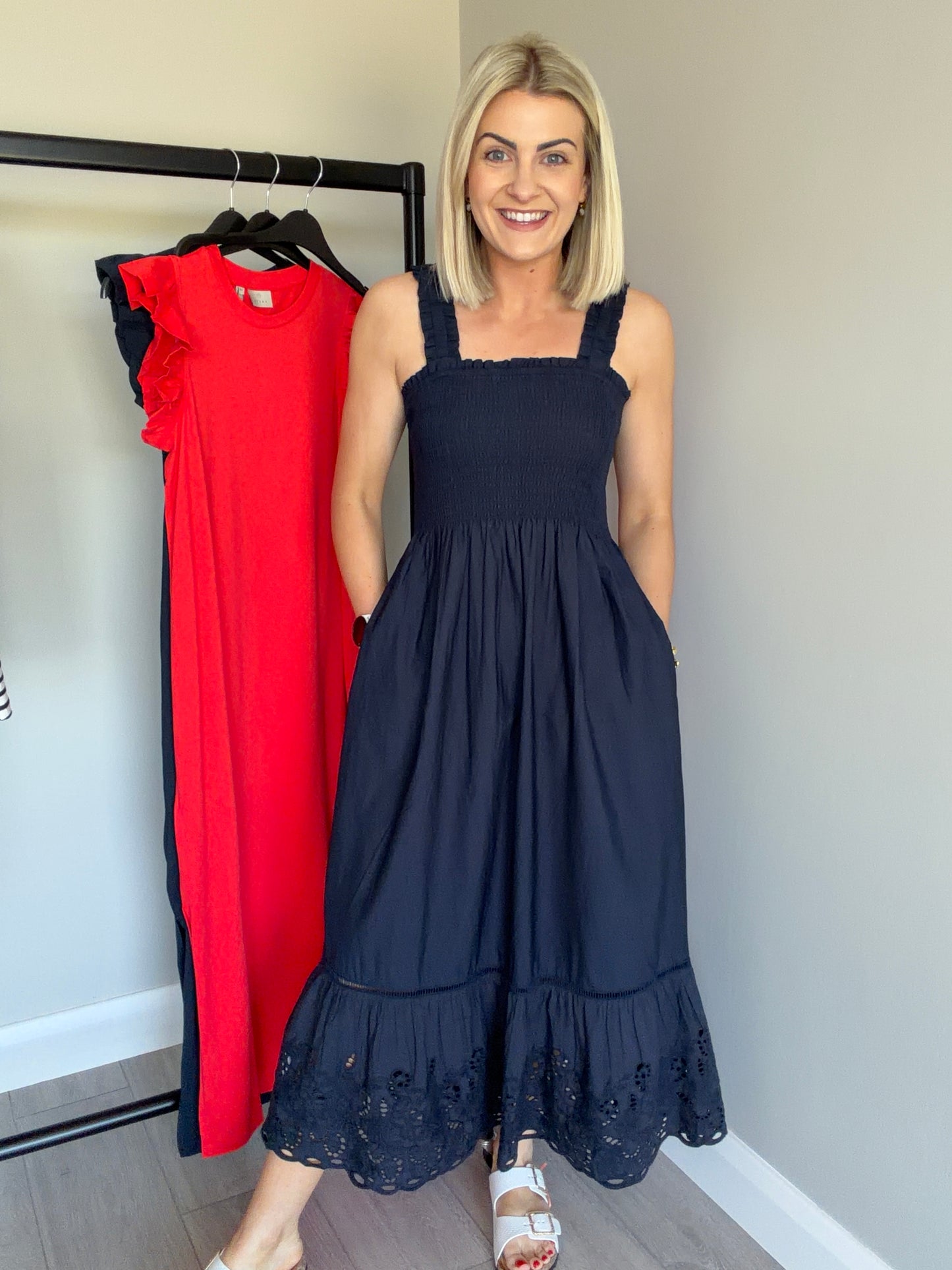 Kaffe KAgertrud Navy Dress