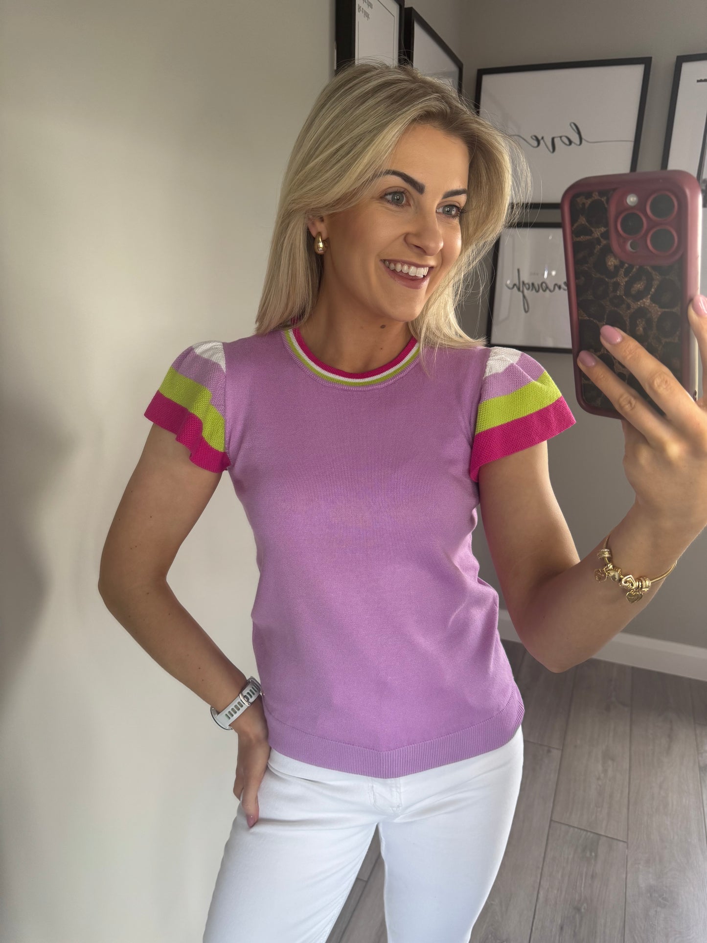 Rant & Rave Renee Orchid Knit Top