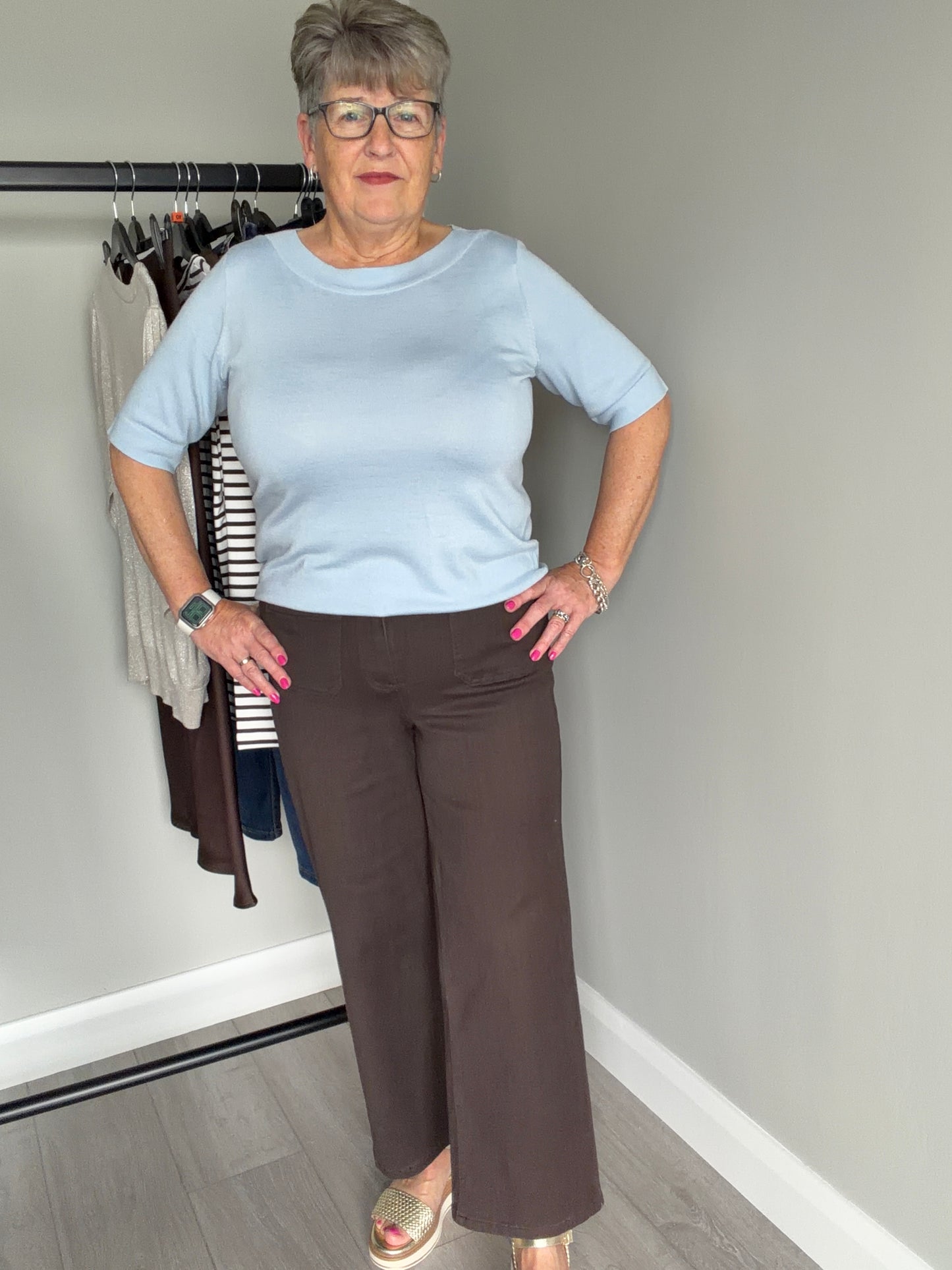 Kaffe KAbrook Coffee Bean Cropped Jeans
