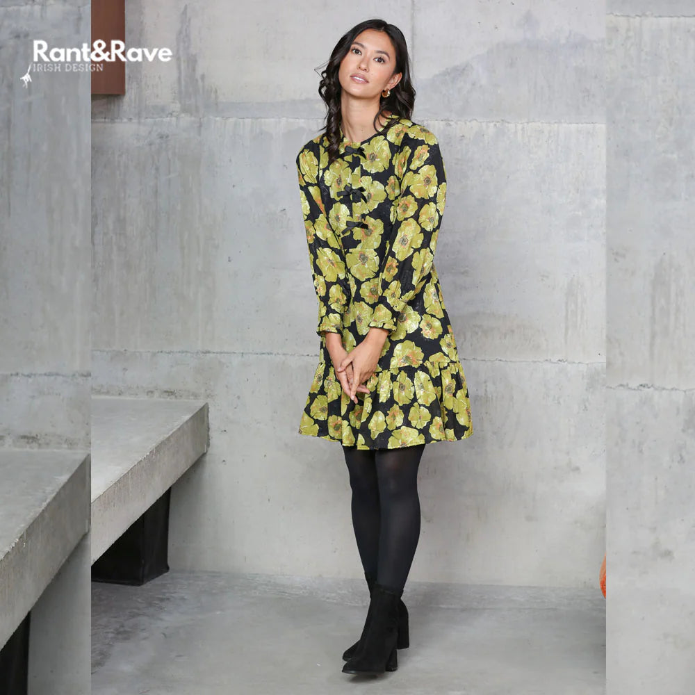 Rant & Rave Daina Lime Green Dress