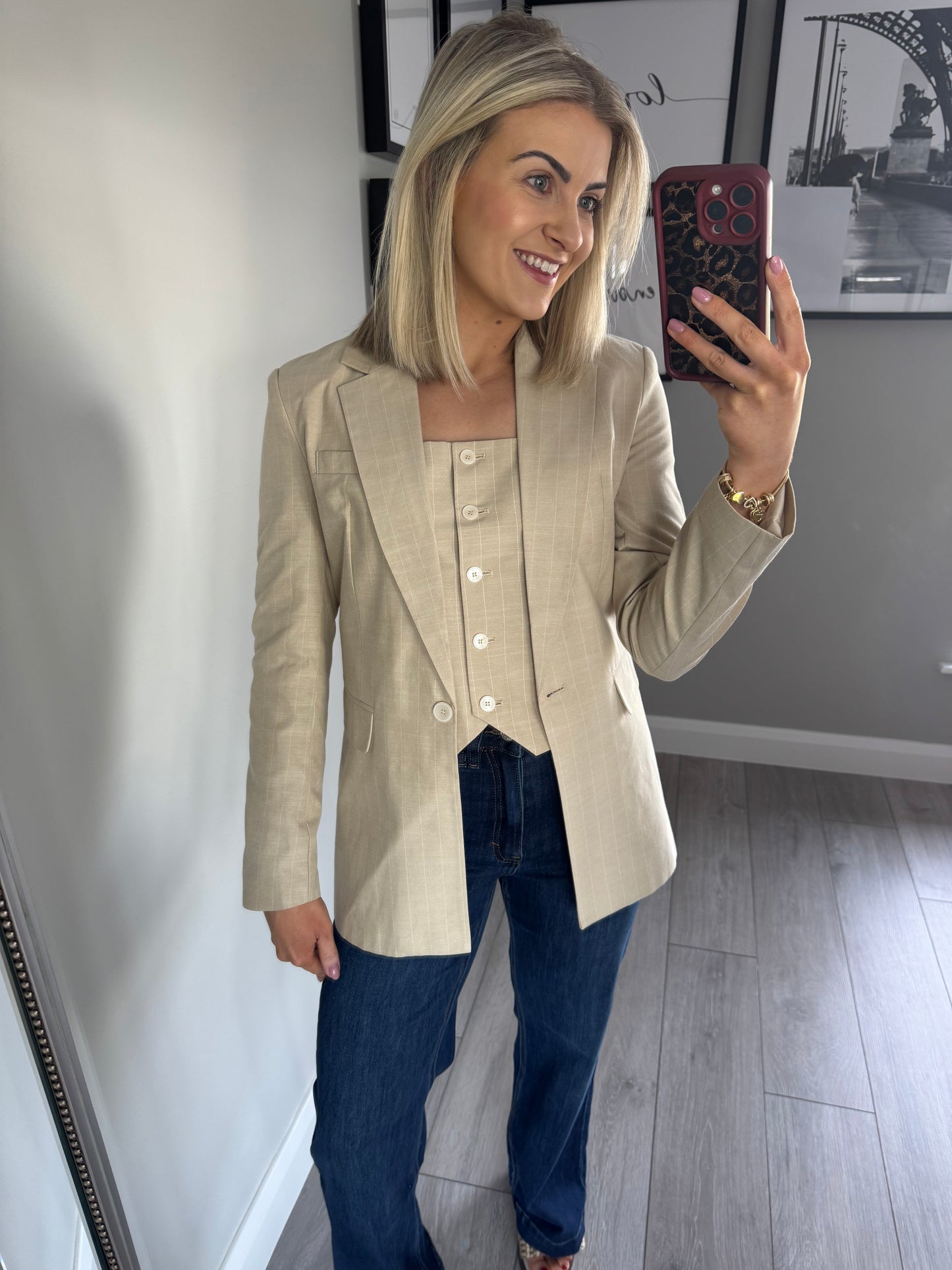 Rant & Rave Edlyn Sand Waistcoat