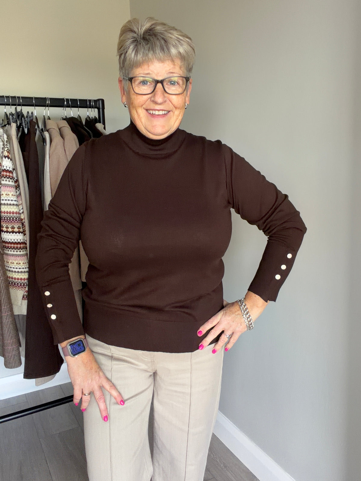 Freequent Mole Turtle Diamante Pullover