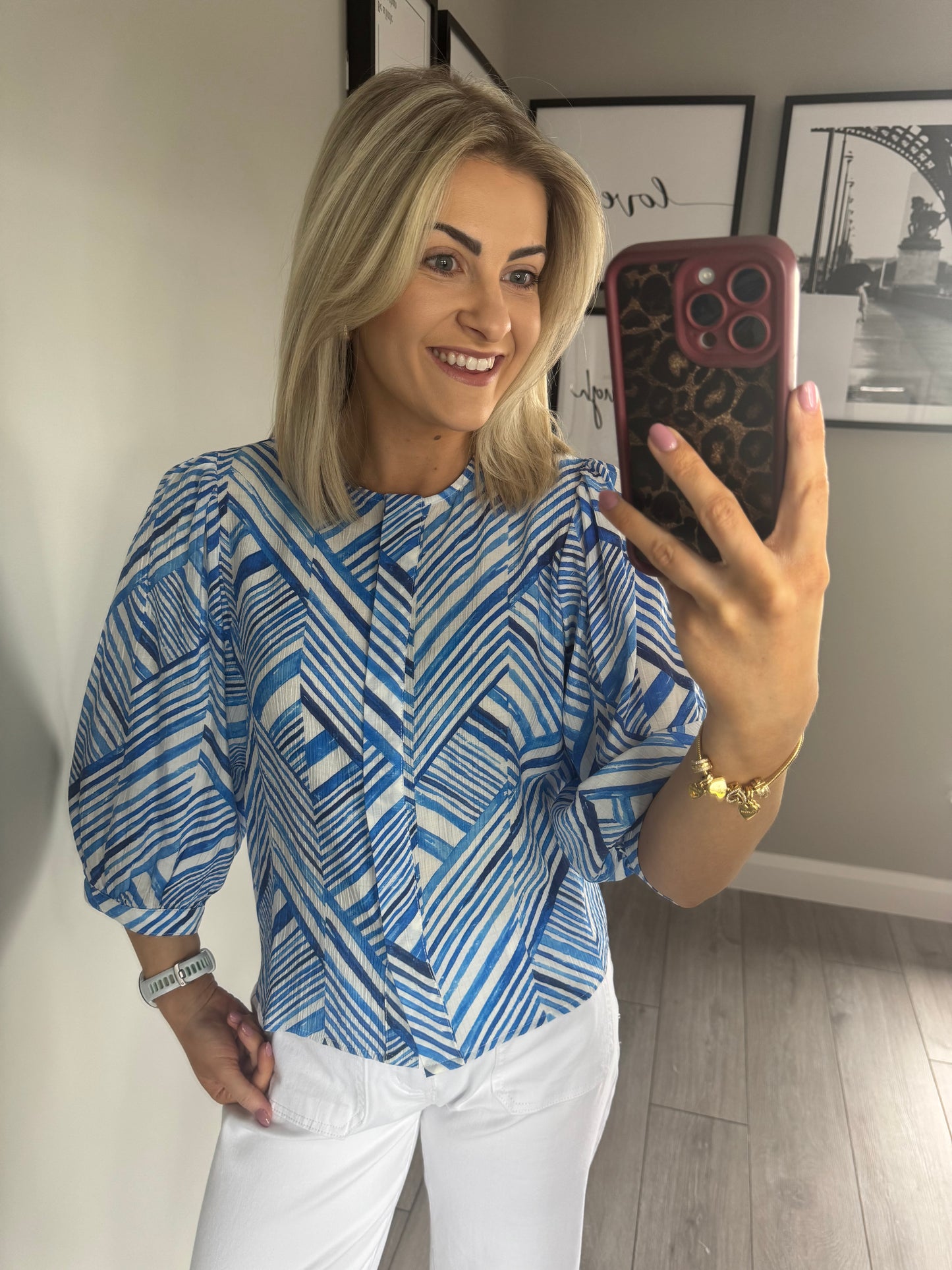 Rant & Rave Alexis Blue Blouse