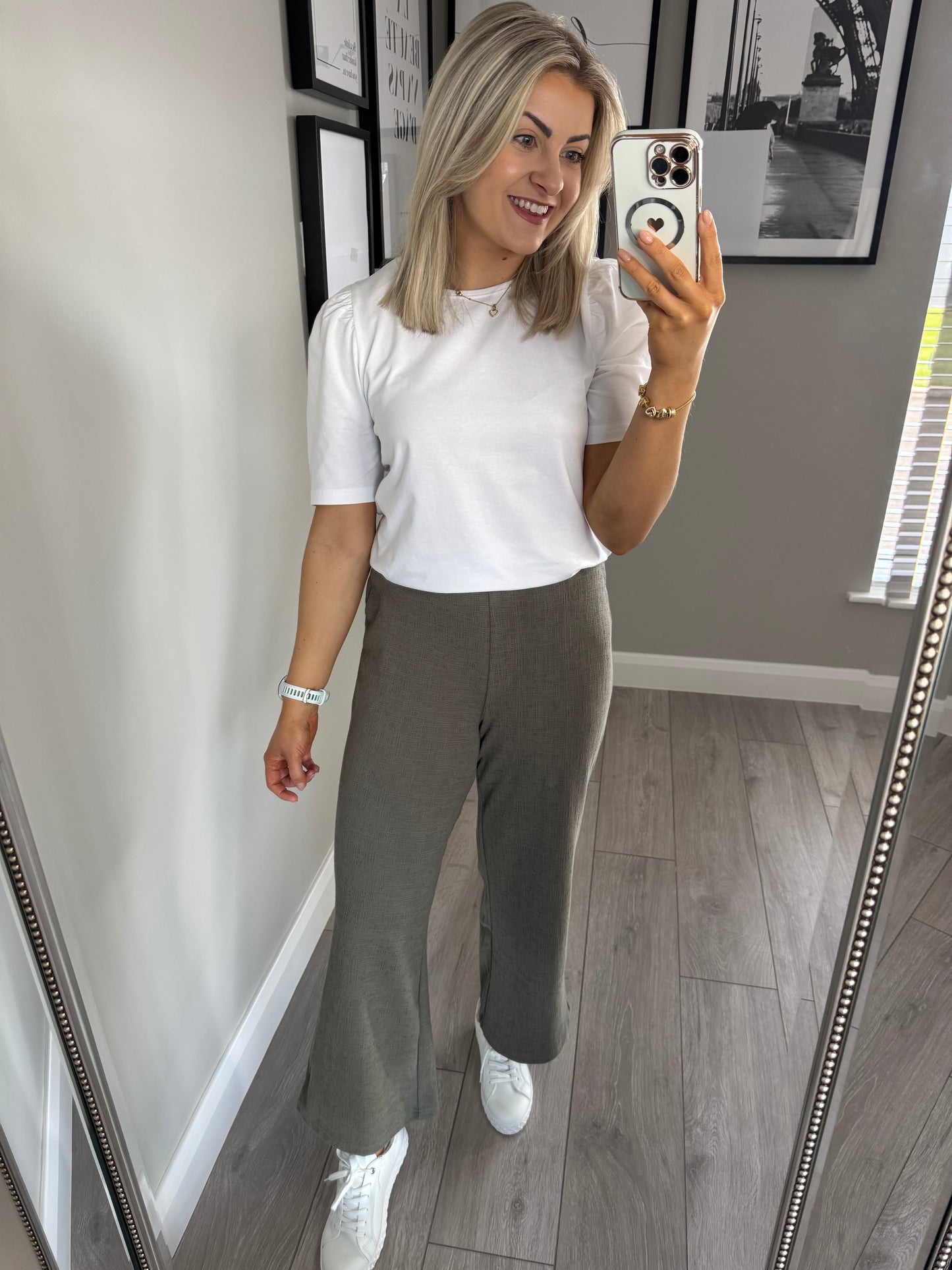 Khaki Pull On Culottes