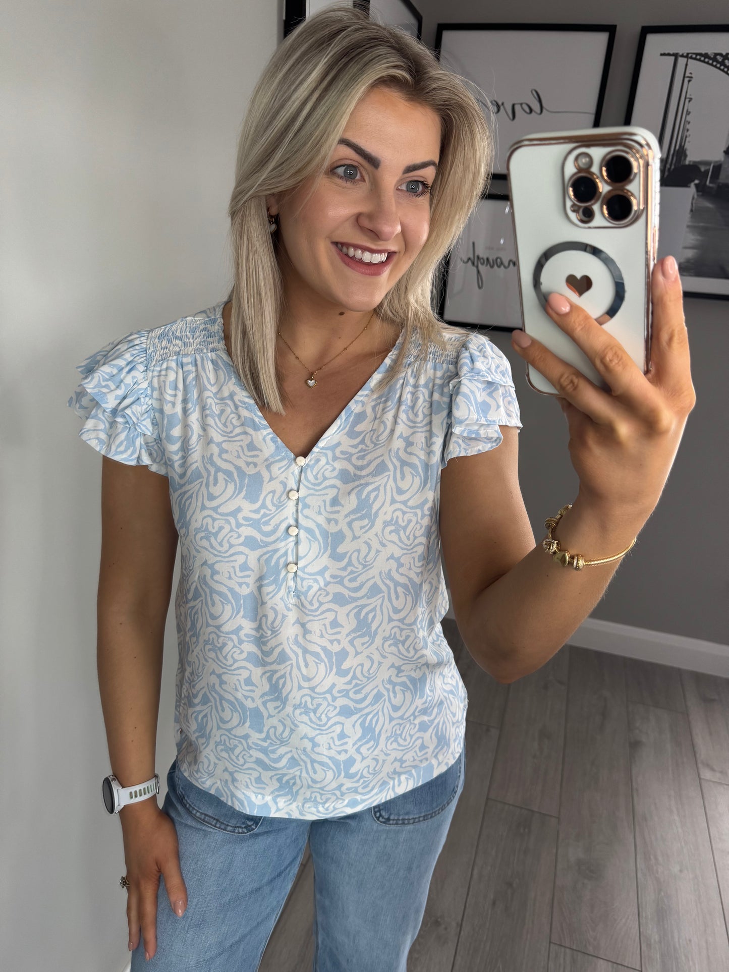 Rant & Rave Belva Blue Top