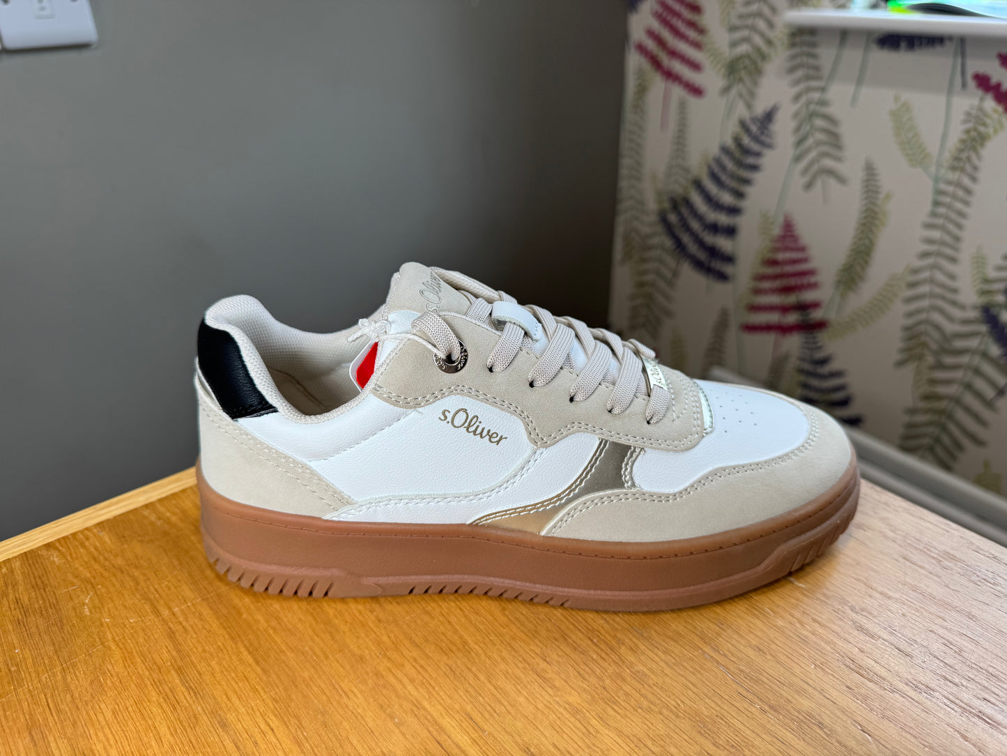 S.Oliver White Multi Gum Trainer