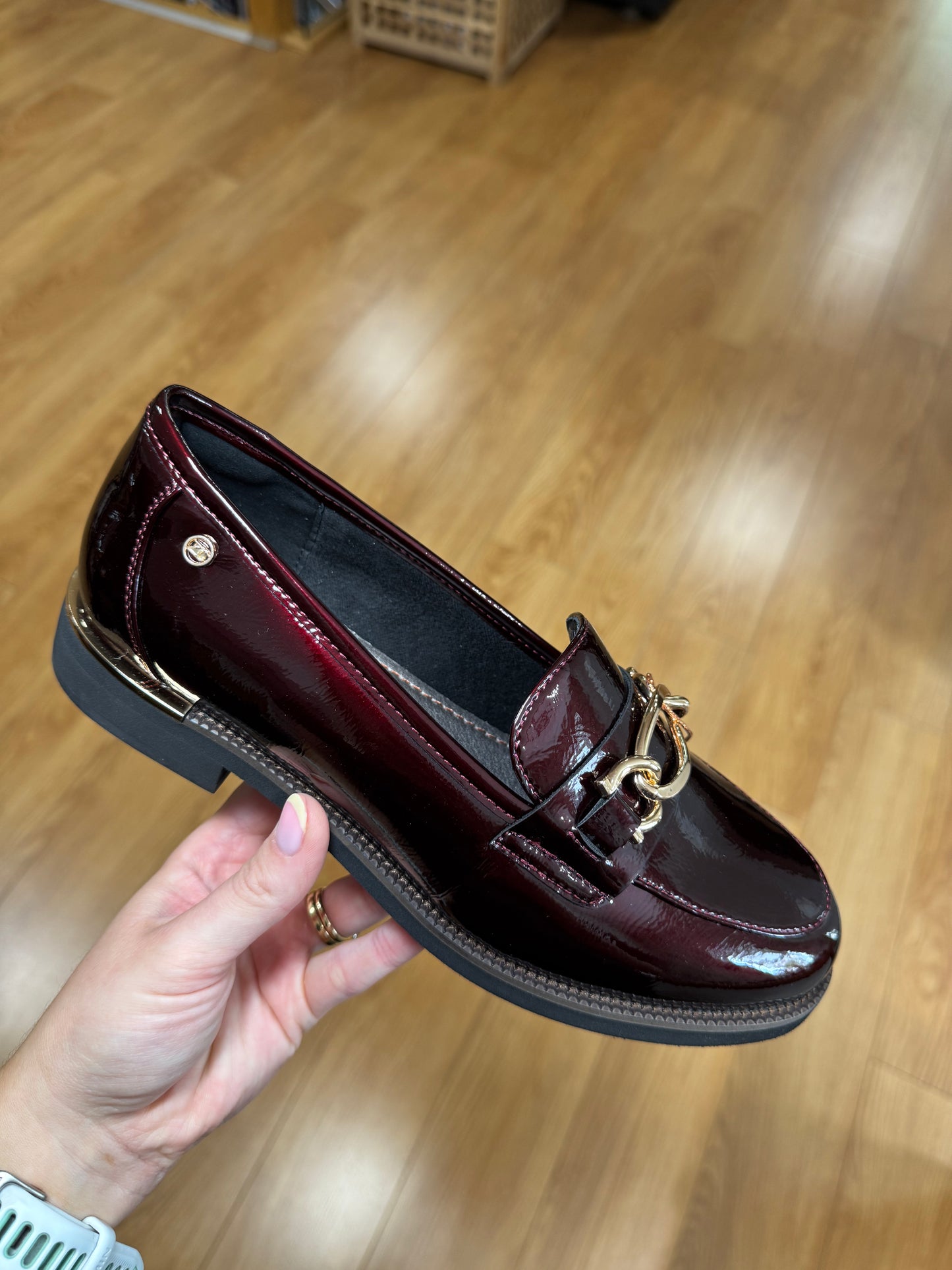Zanni Phan Thiet Maroon Patent Loafer
