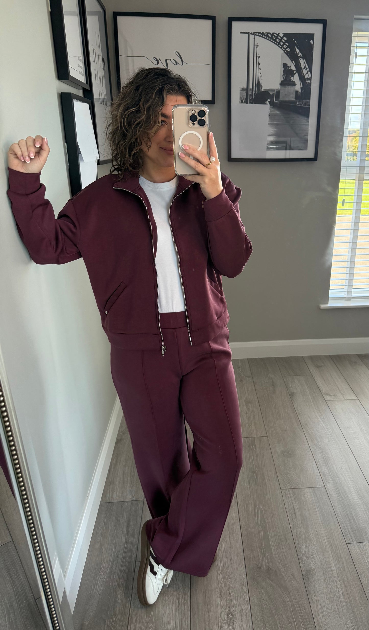 Wine Zip Up Sweatshirt