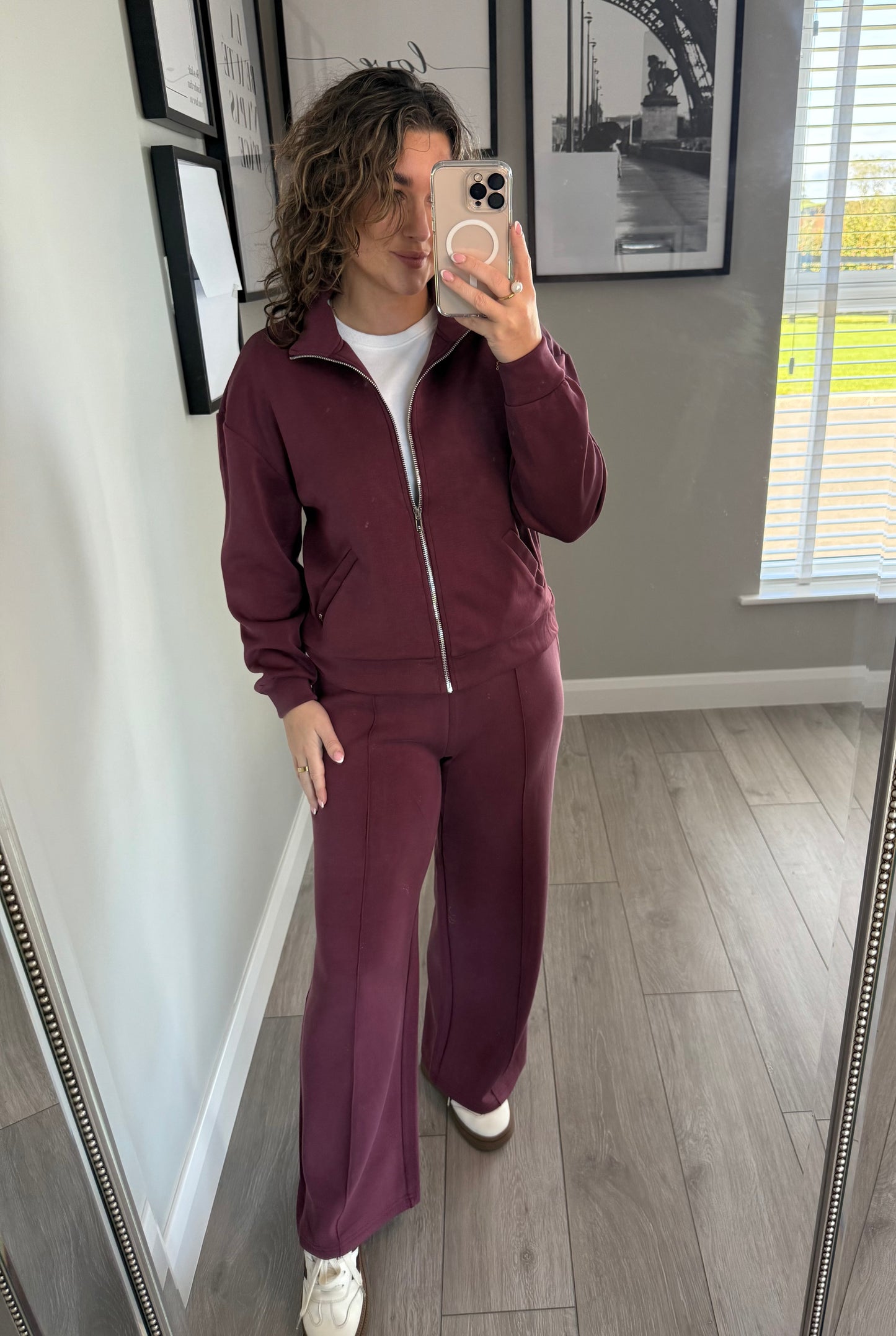 Wine Zip Up Sweatshirt