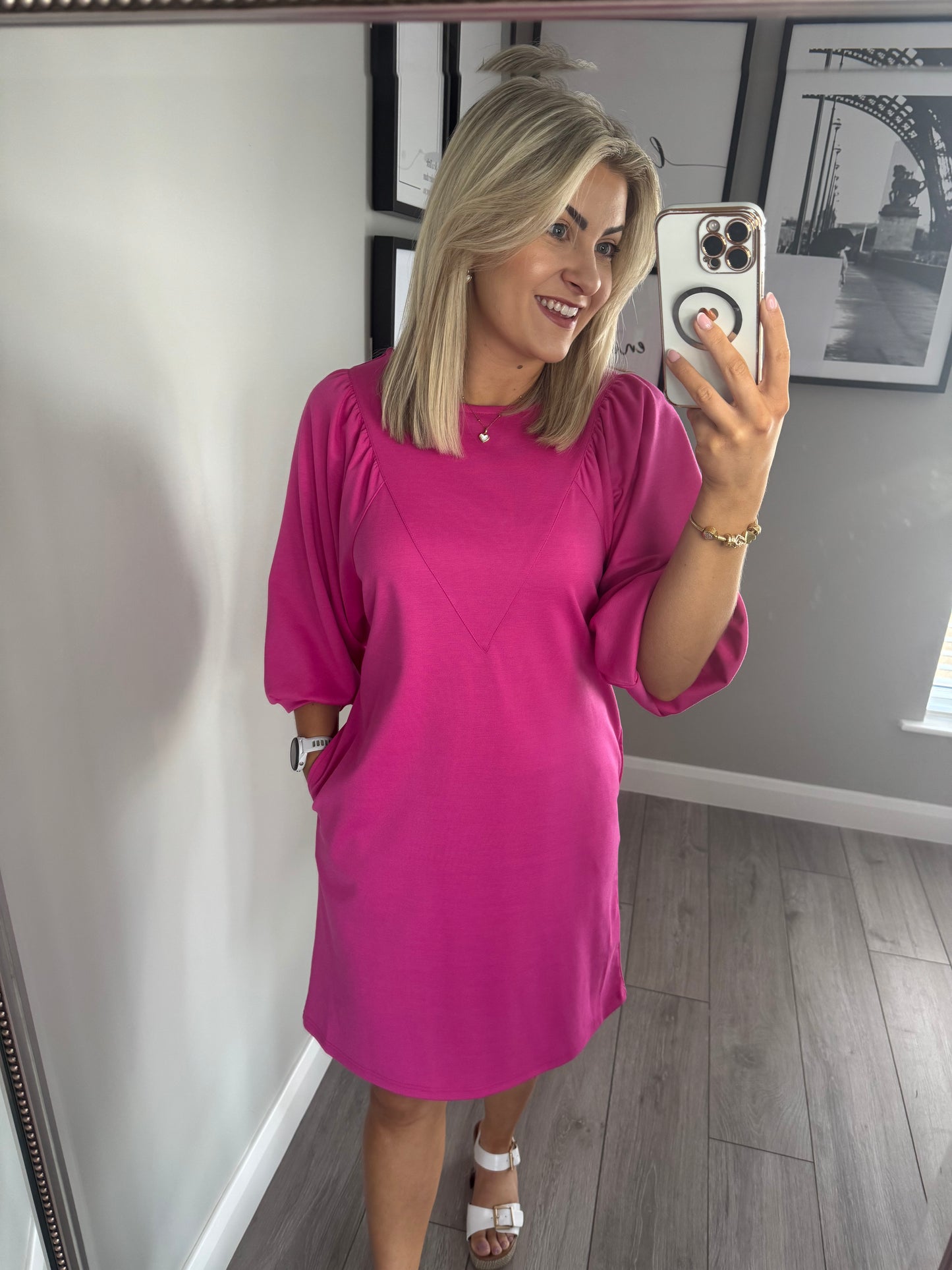 Freequent Cerise Dress