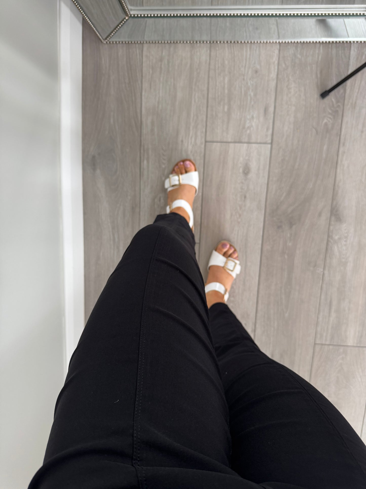 Pinns Black Stripe 7/8 Trouser