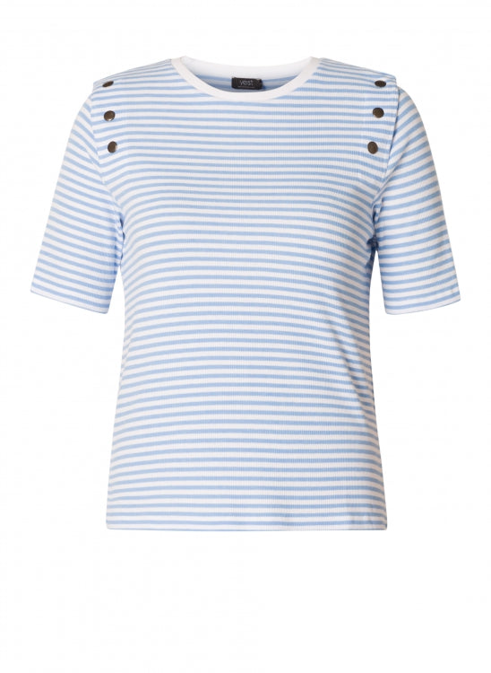 Yest Blue/White Striped Tee