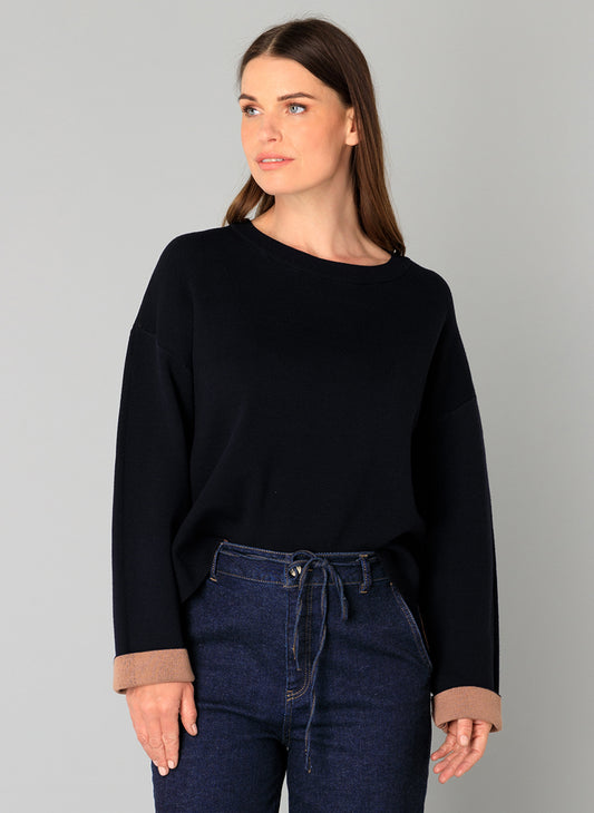 Yest Navy/Tan Jumper