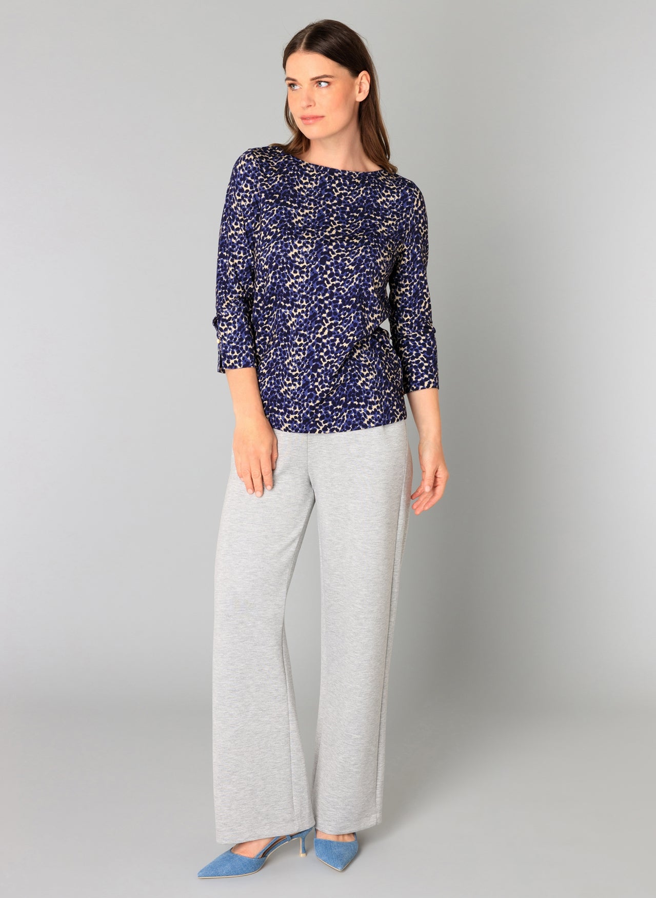 Yest Navy/Multi Top