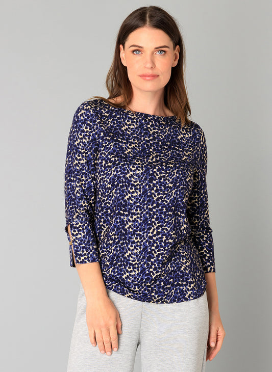 Yest Navy/Multi Top