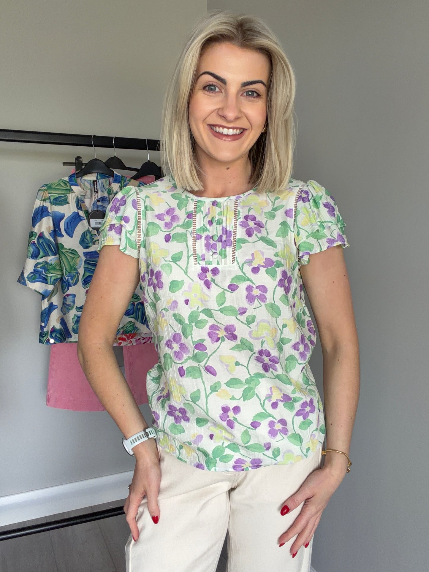 Rant & Rave Elna Cream Top