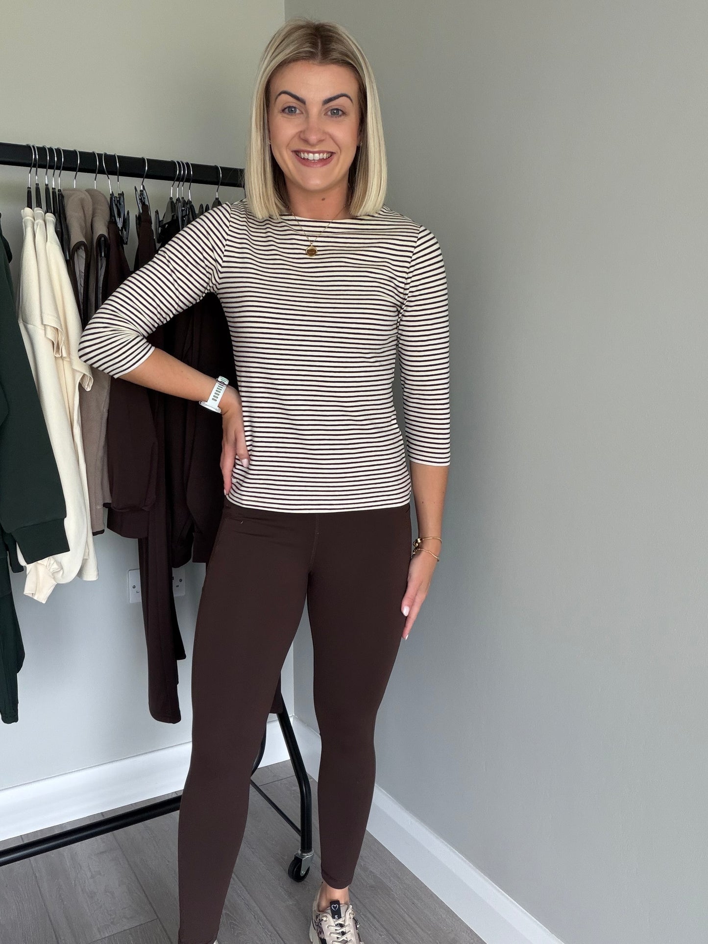 Relax & Renew Nessa Chocolate Brown Leggings