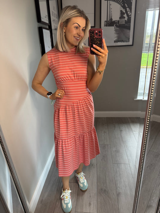 Relax & Renew Effie Coral Dress