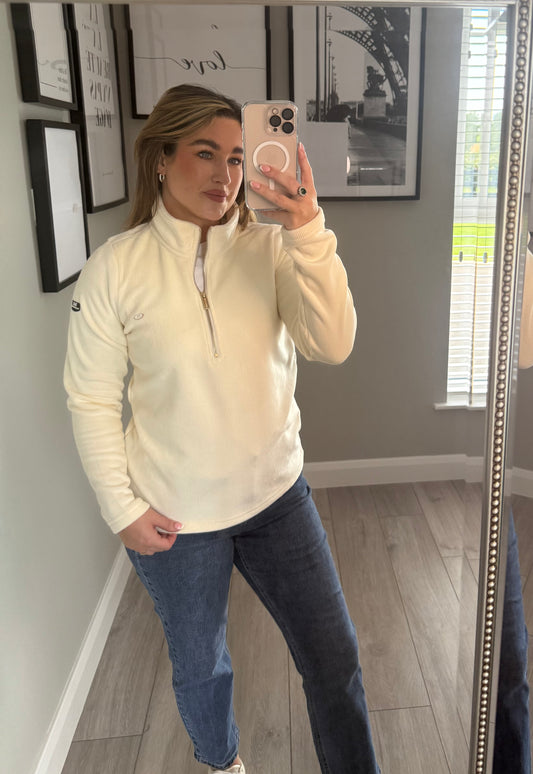 Relax & Renew Steph Cream Half Zip