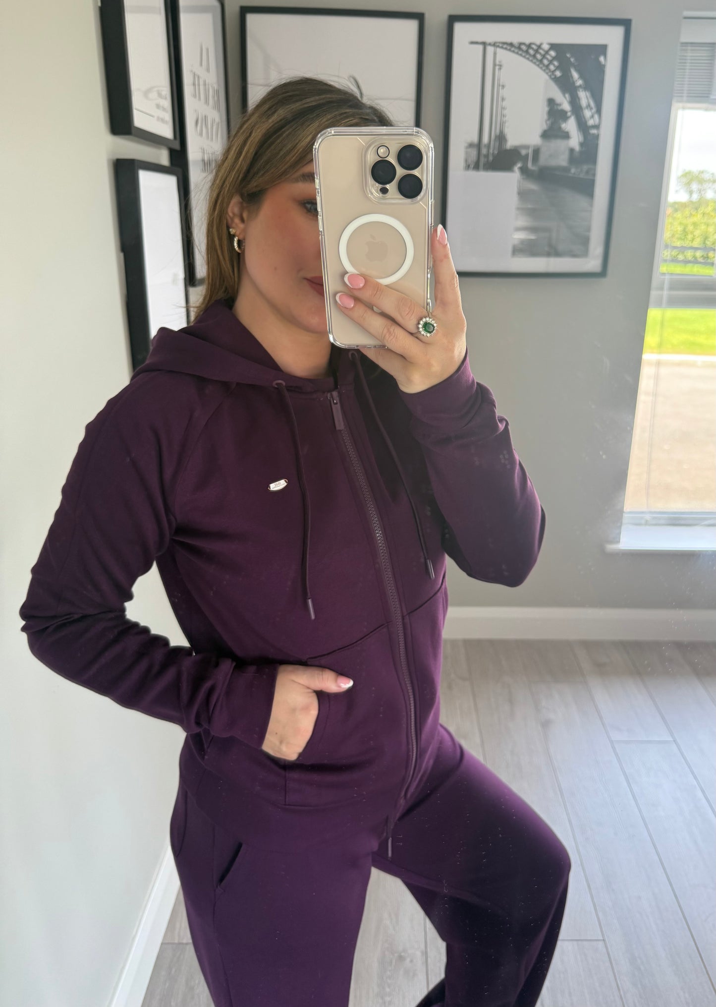 Relax & Renew Madison Plum Zip Hoody