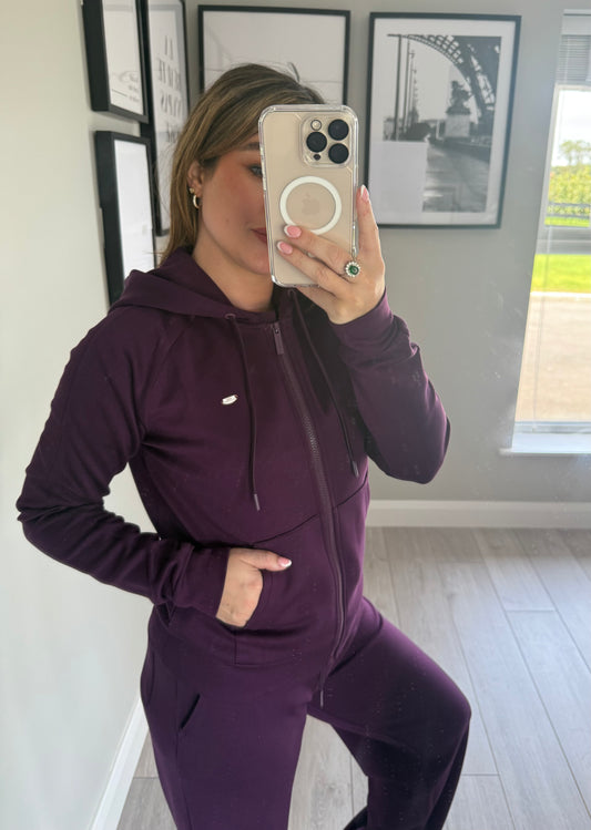 Relax & Renew Madison Plum Zip Hoody