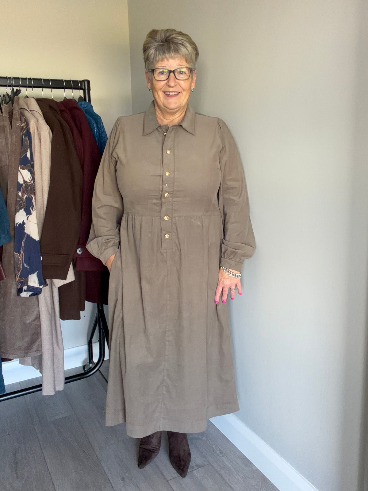 Rant & Rave Hazel Biscuit Shirt Dress