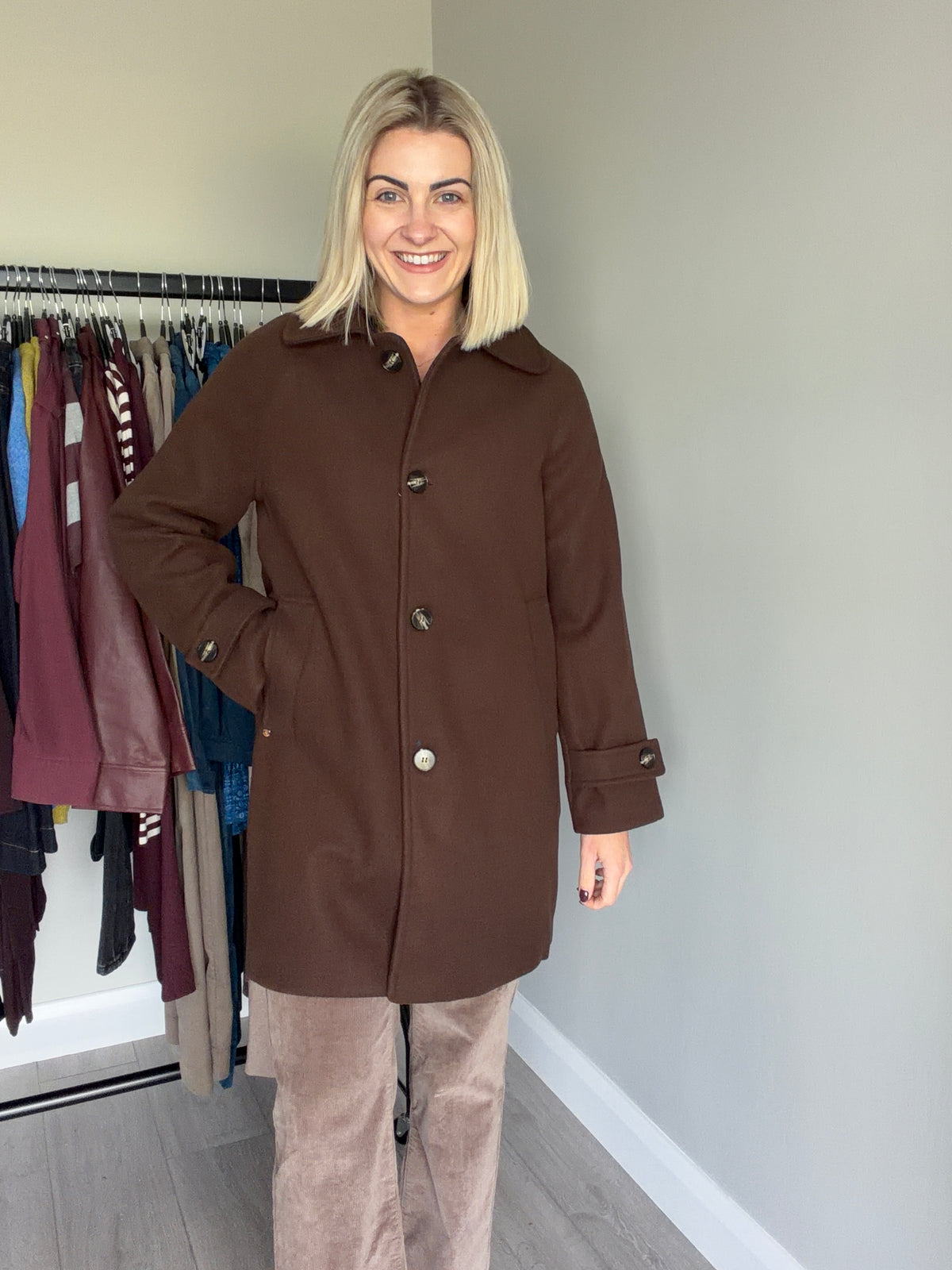 Rant & Rave Georgia Chocolate Brown Coat