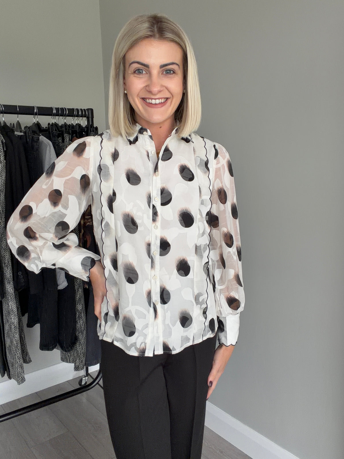 Rant & Rave Posy White Blouse