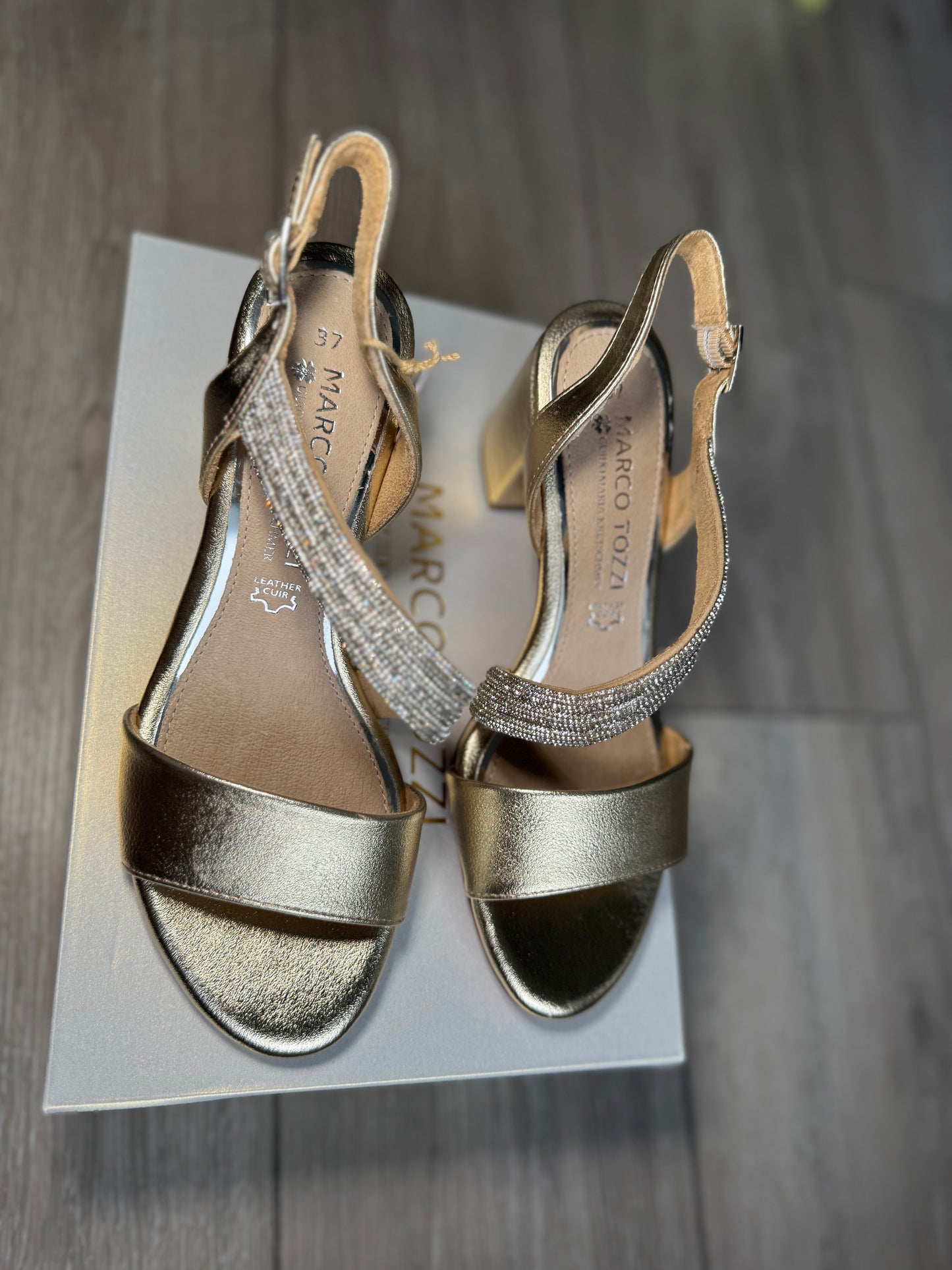 Marco Tozzi Gold/Diamante Sandal