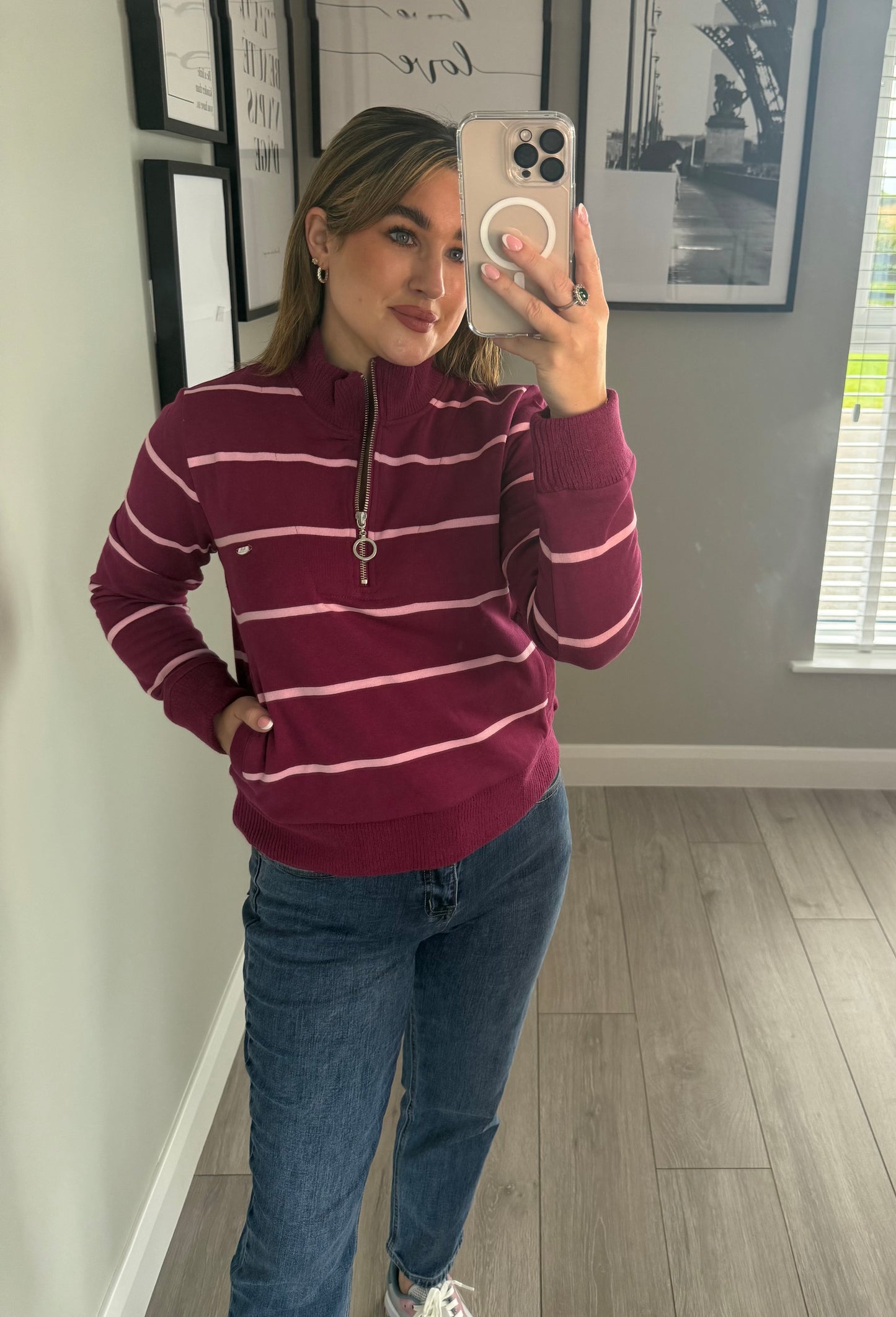 Relax & Renew Molly Grape Half Zip