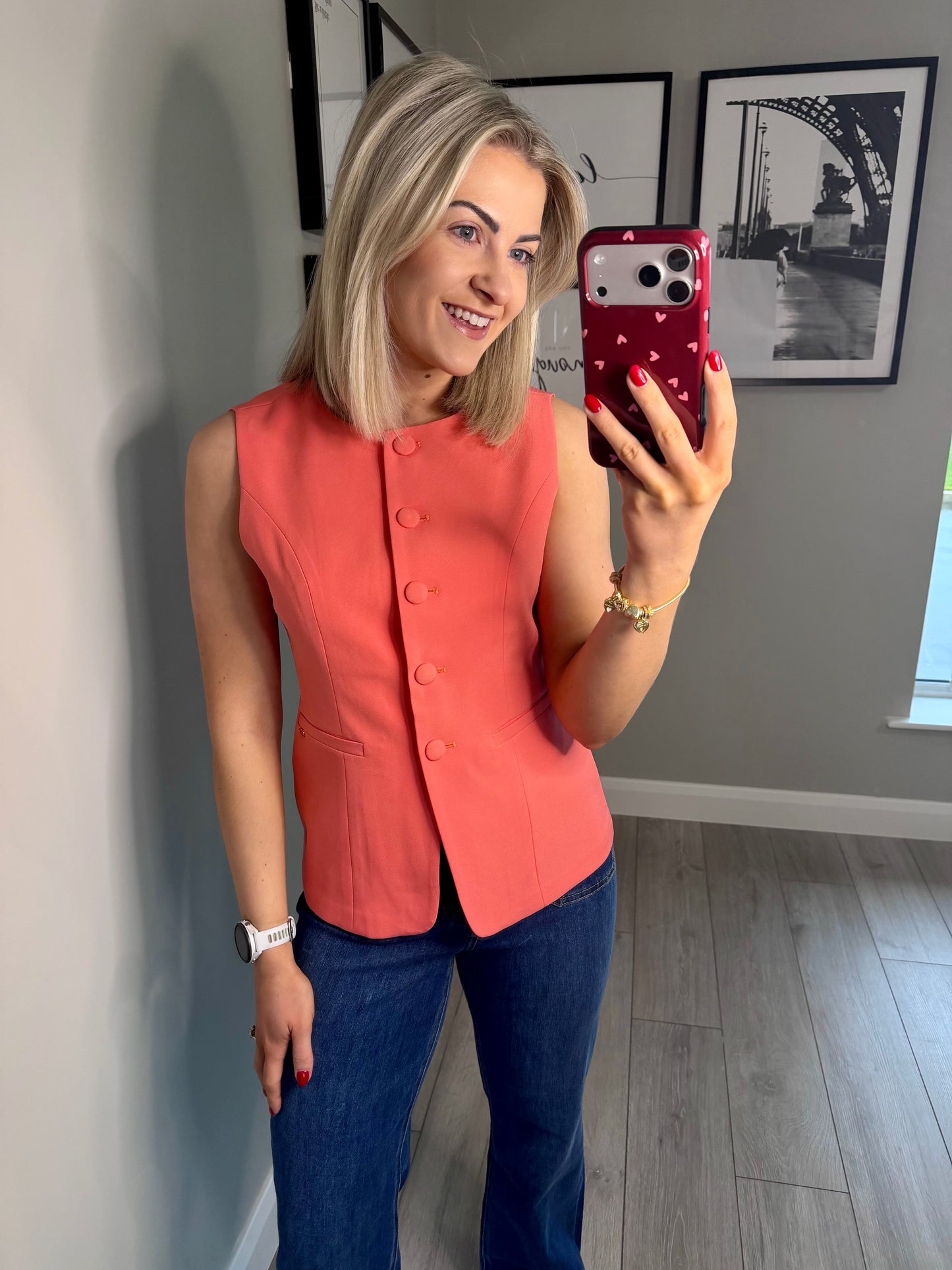 Rant & Rave Melody Coral Waistcoat