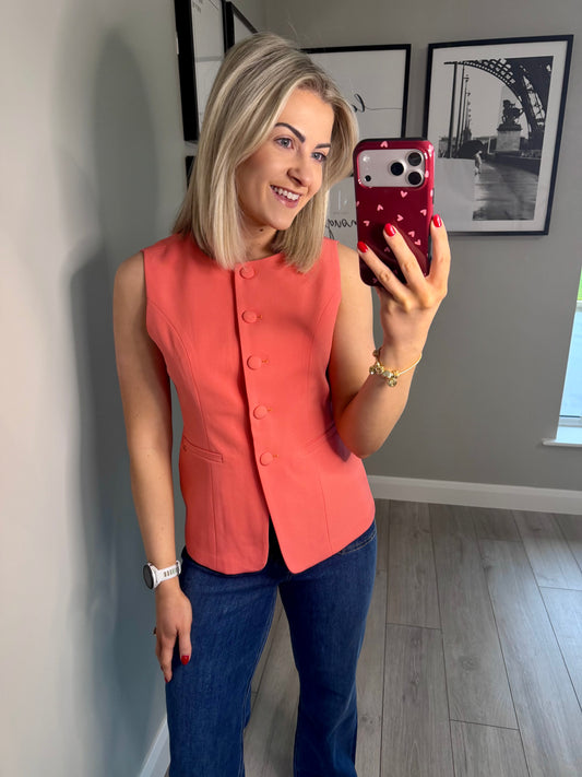 Rant & Rave Melody Coral Waistcoat