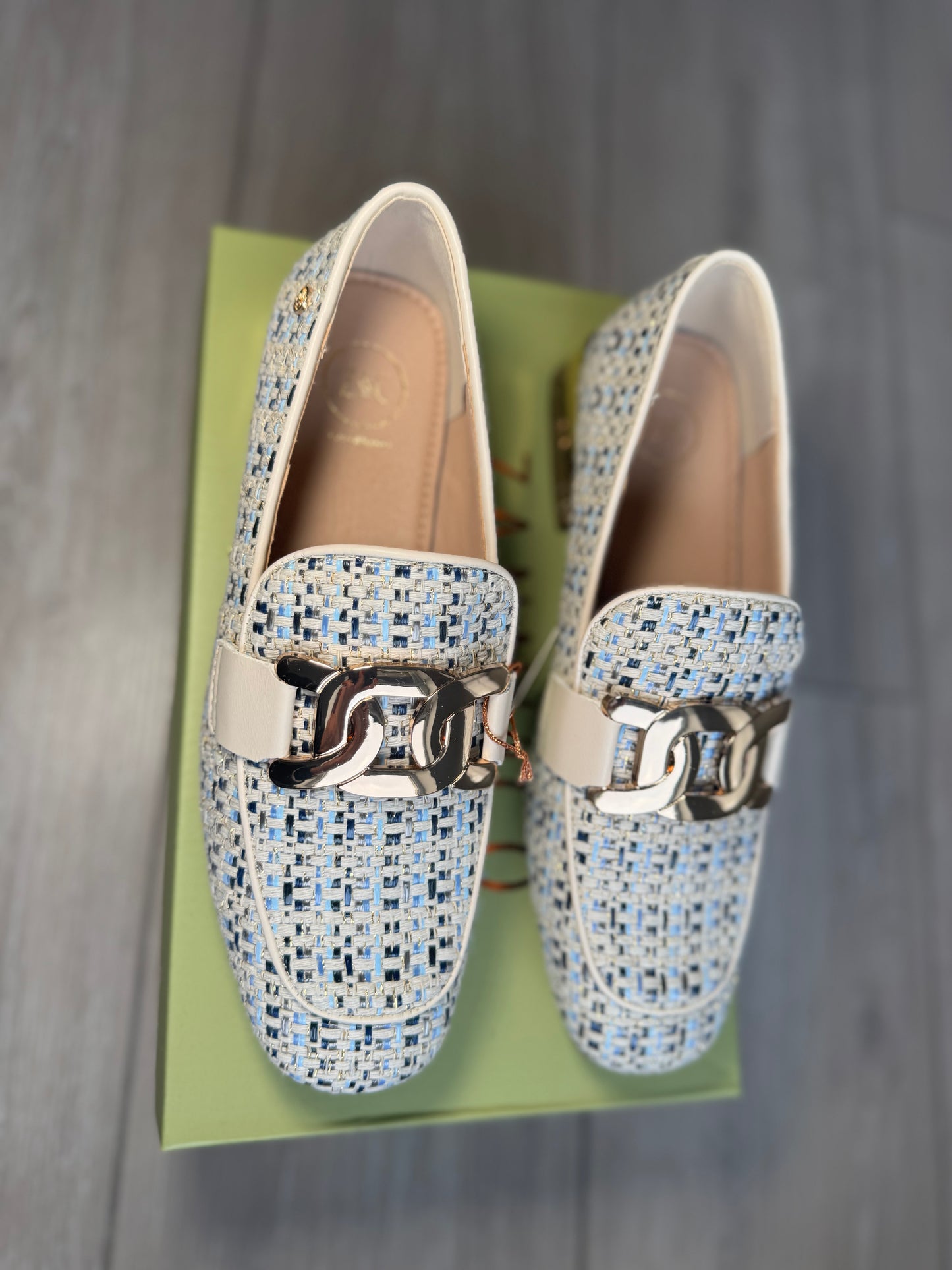 Zanni & Co Laocai Blue Tweed Loafer