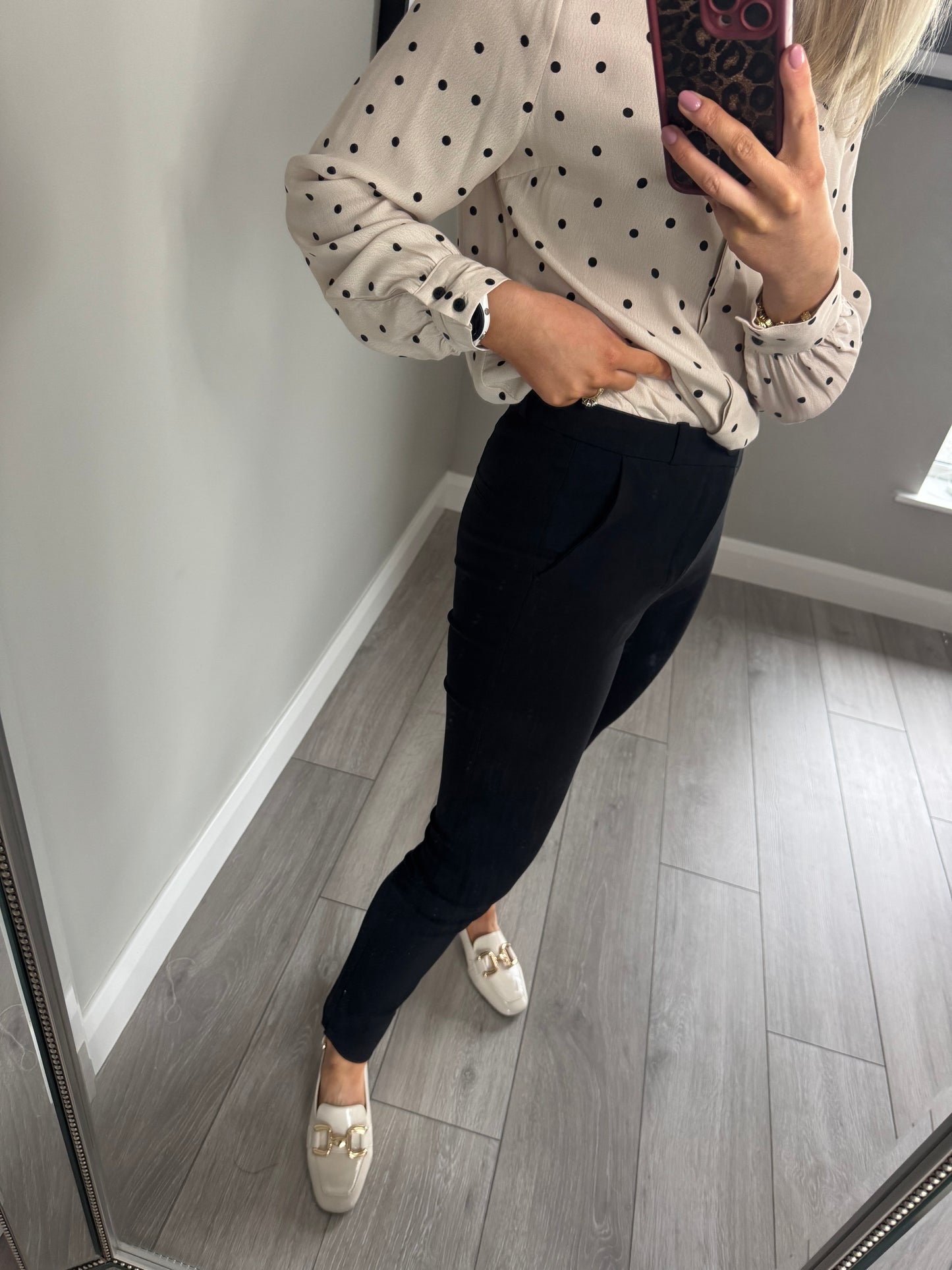 Freequent Black Bengaline Trousers