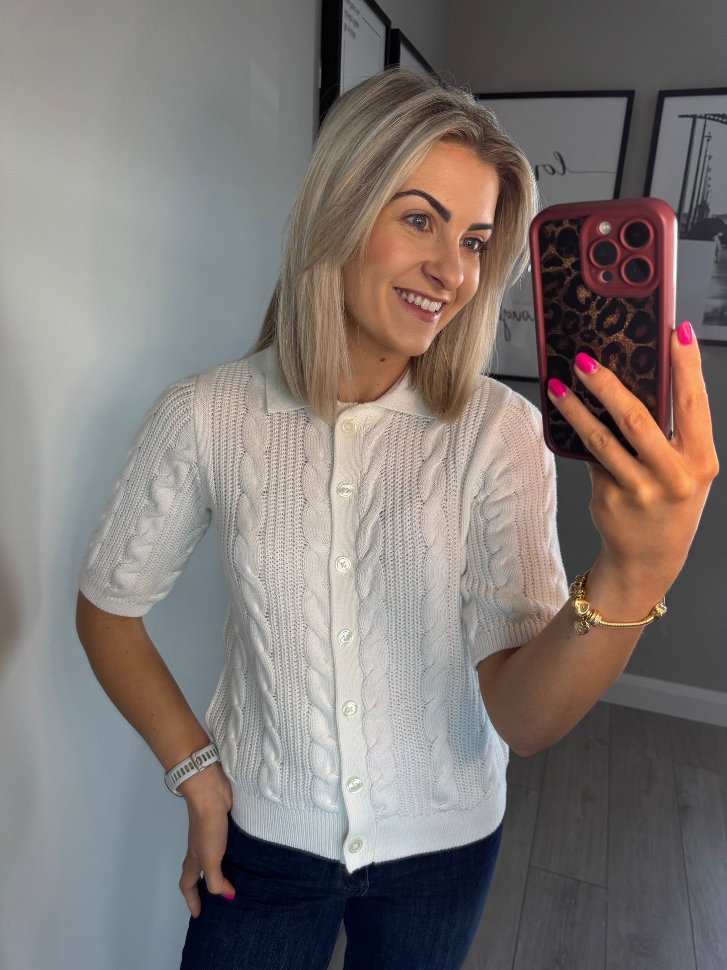 Kaffe KAblair Chalk Knit Cardigan