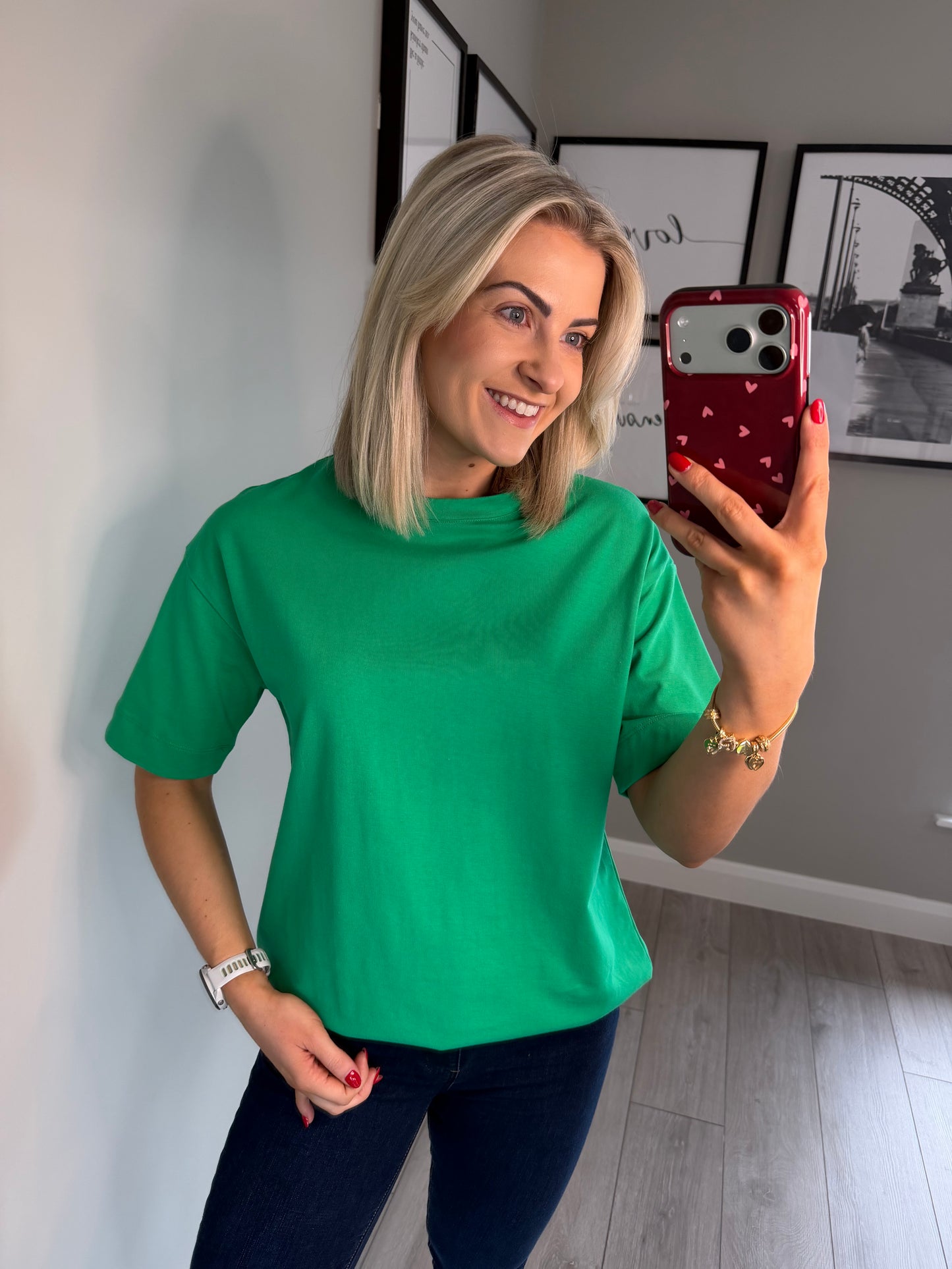 Kaffe KAtomina Bright Green T-Shirt