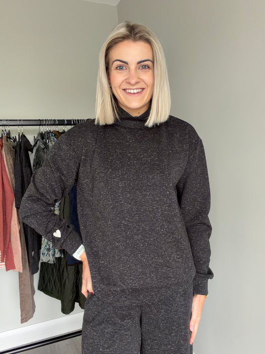Kaffe KAleslie Grey Melange Pullover
