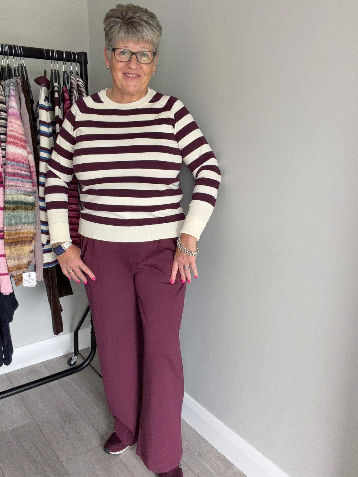 B.Young BYmmorla Fig Stripe Jumper