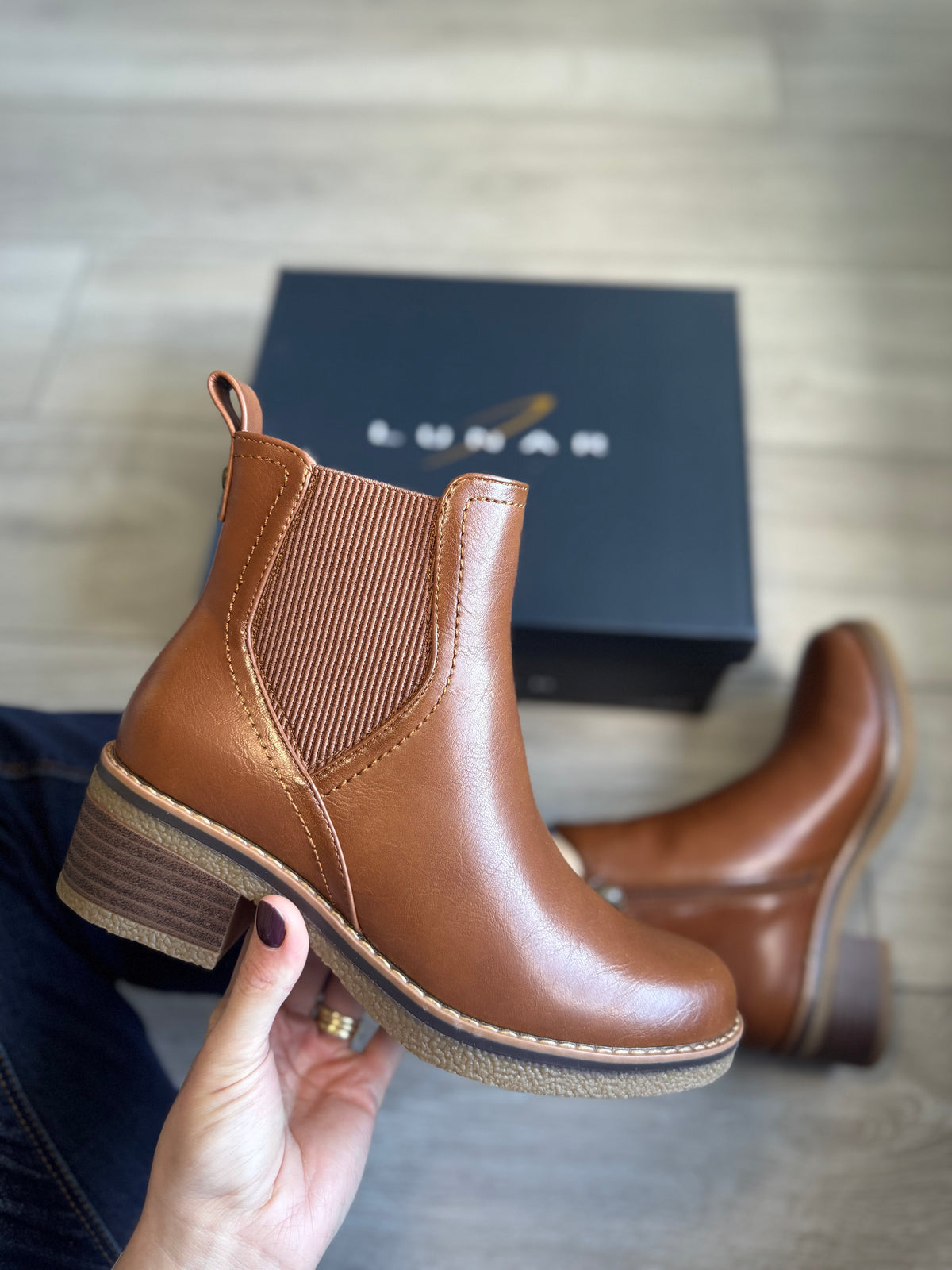 Lunar Conrad Tan Ankle Boot