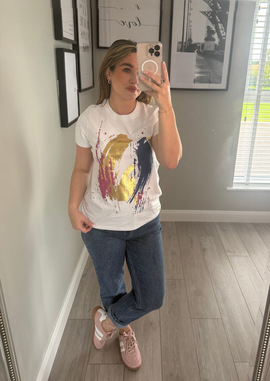 Relax & Renew Hallie White Tee