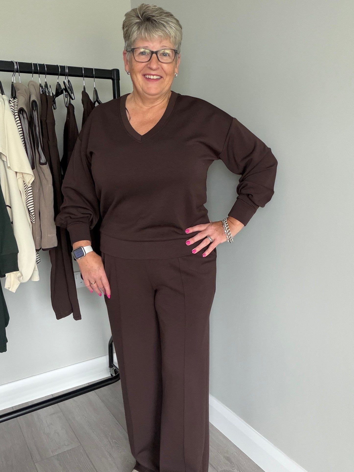 Relax & Renew Wren Chocolate Brown Jogger