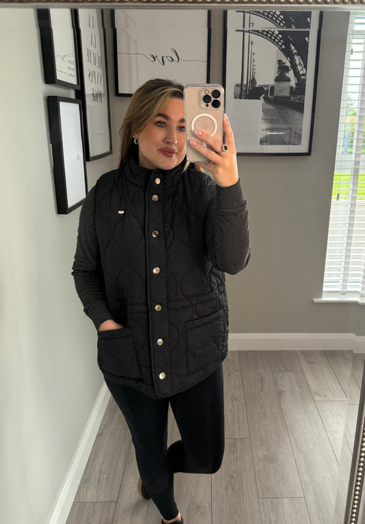 Relax & Renew Mandy Black Gilet